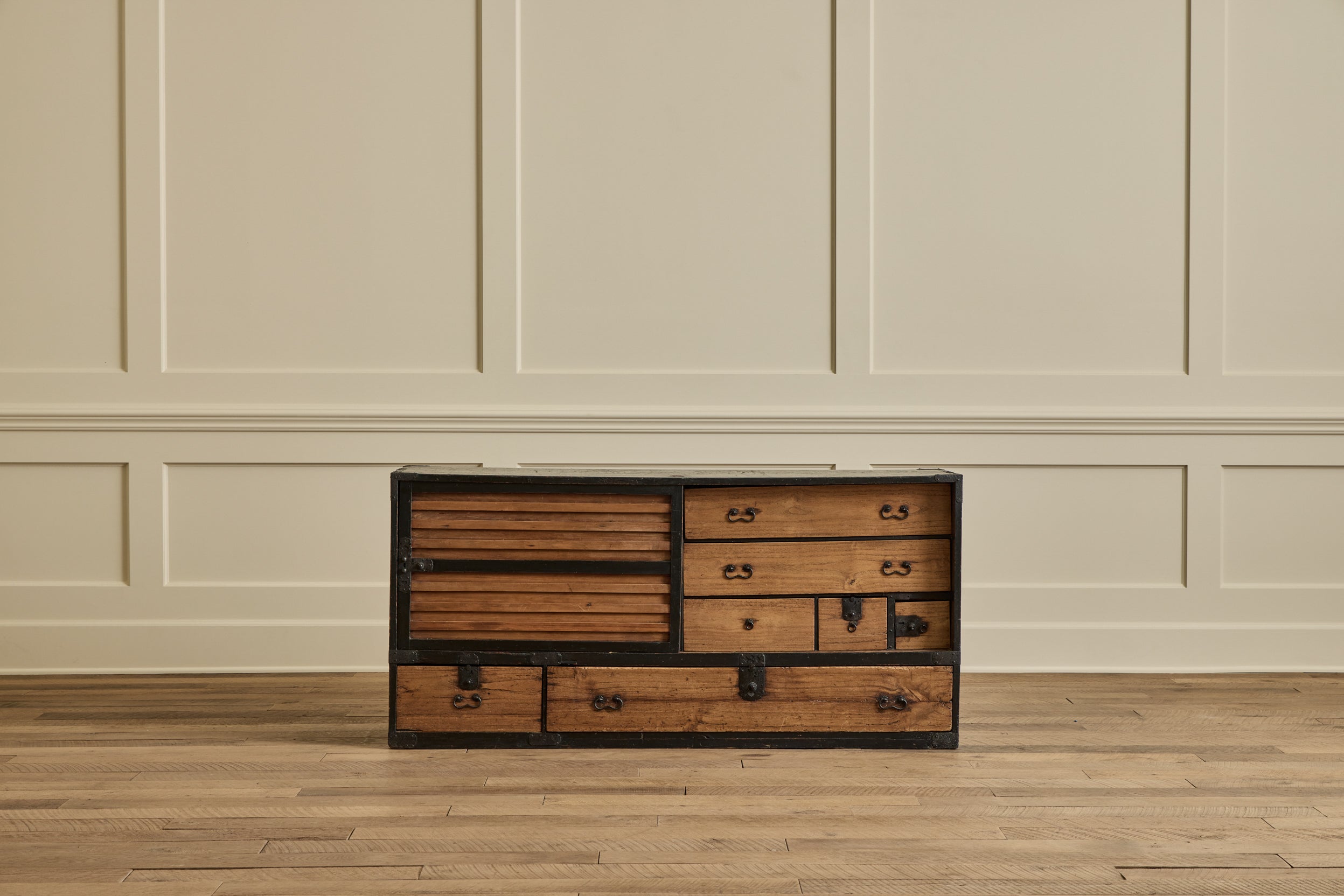 19th Century Long Kiri Tansu Chest