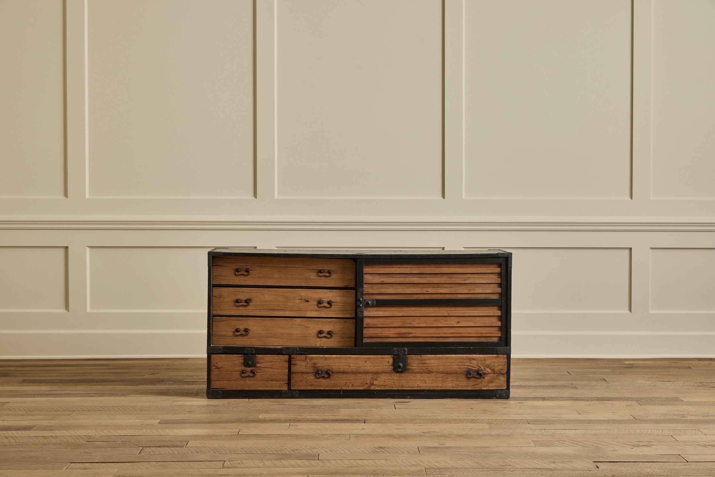 19th Century Long Kiri Tansu Chest