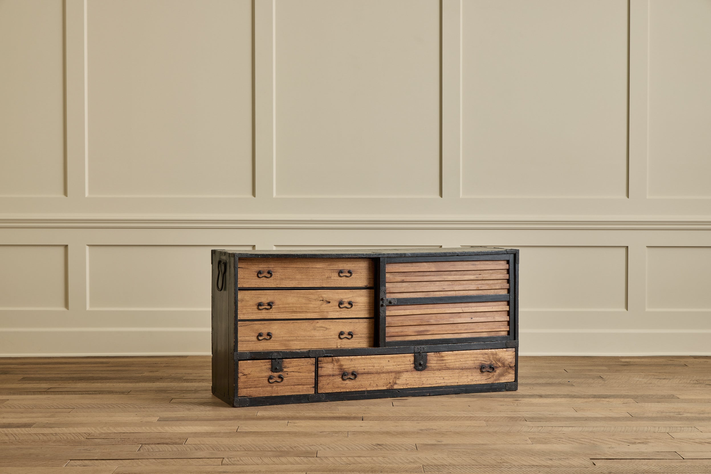 19th Century Long Kiri Tansu Chest