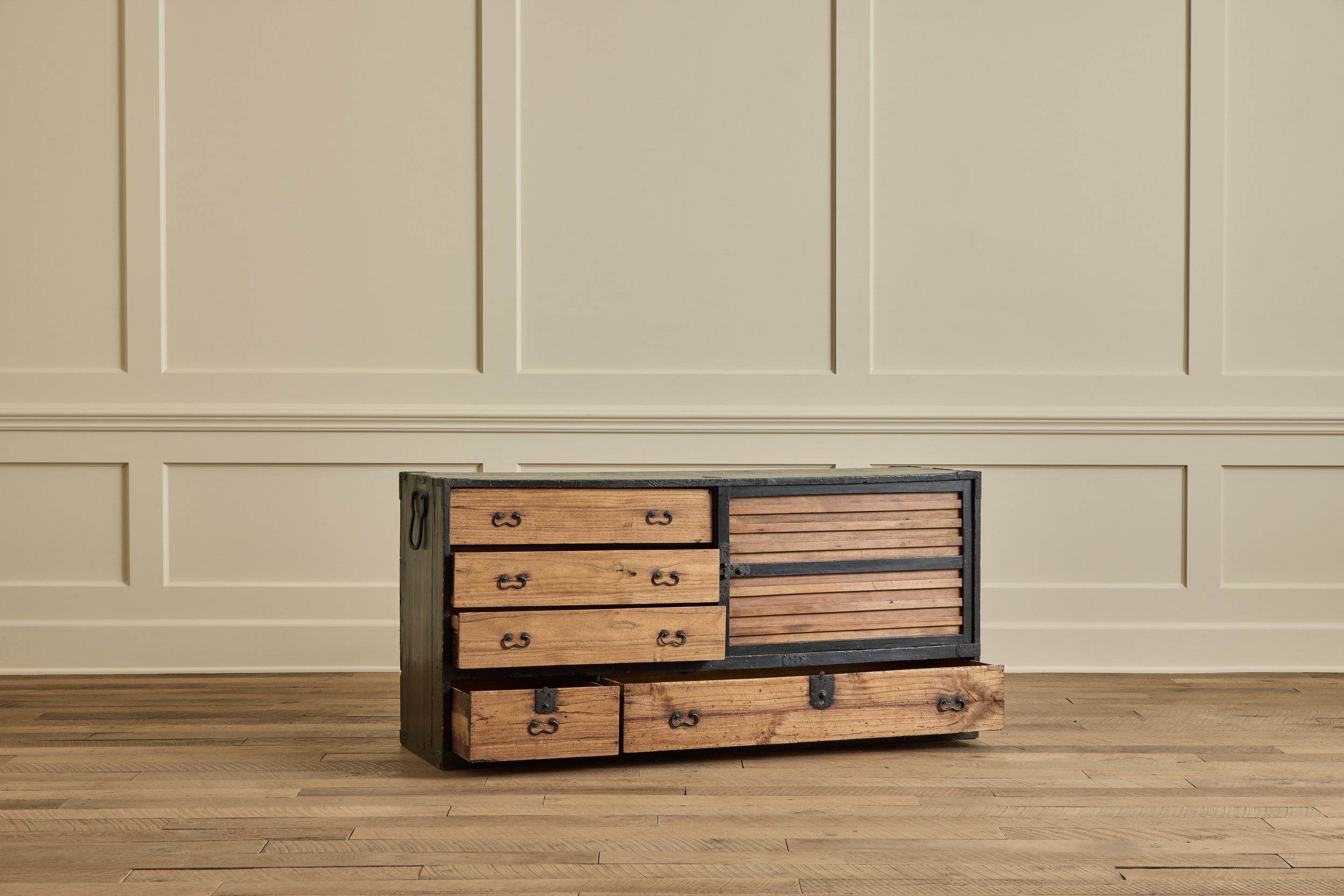 19th Century Long Kiri Tansu Chest