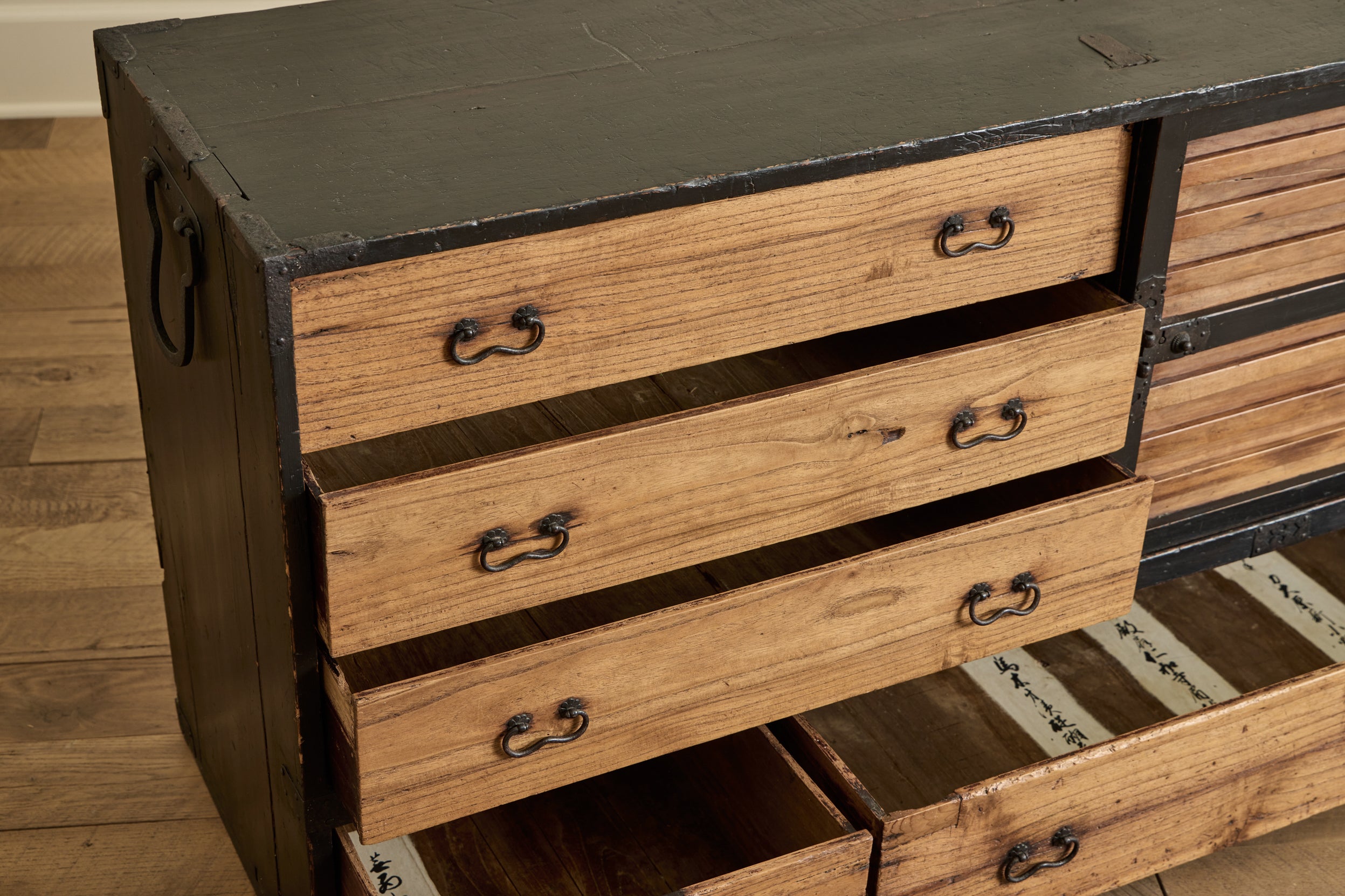19th Century Long Kiri Tansu Chest