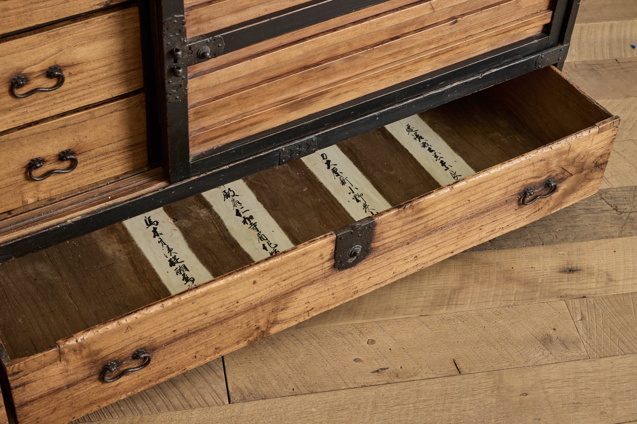 19th Century Long Kiri Tansu Chest