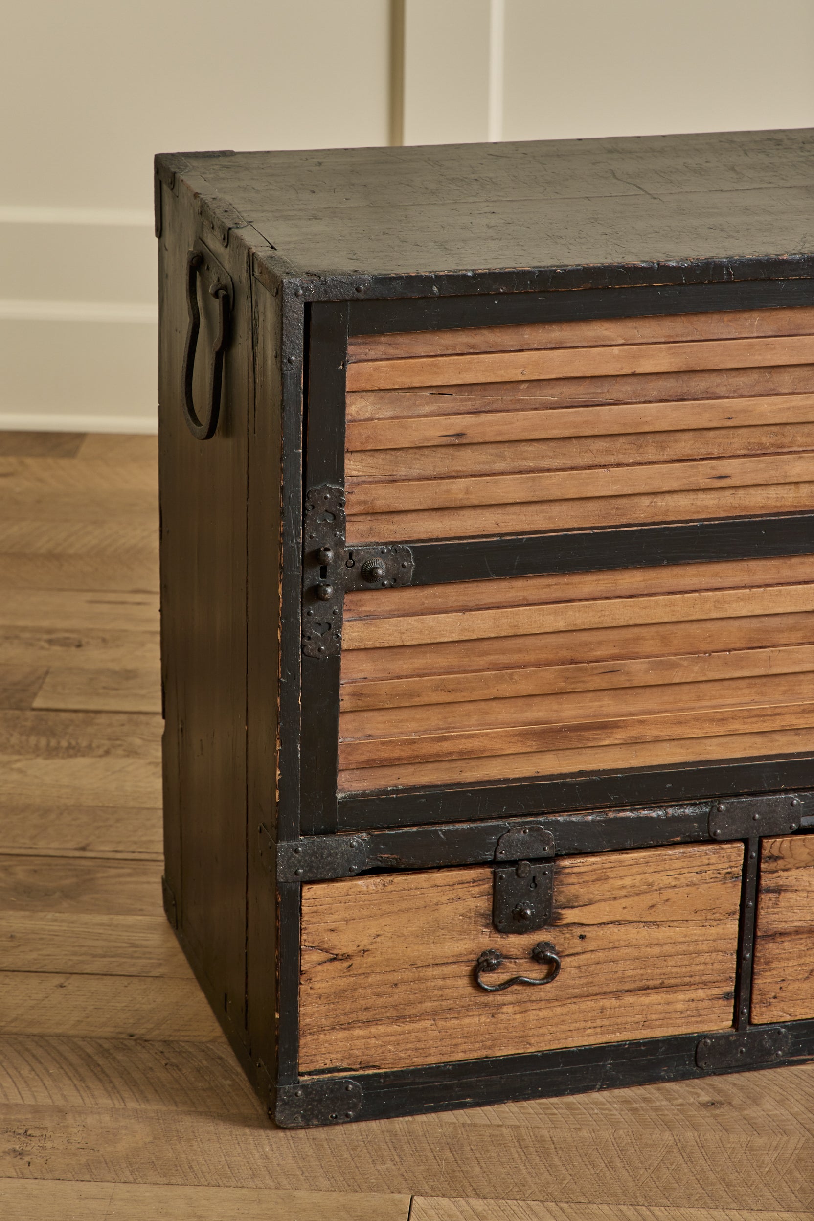 19th Century Long Kiri Tansu Chest