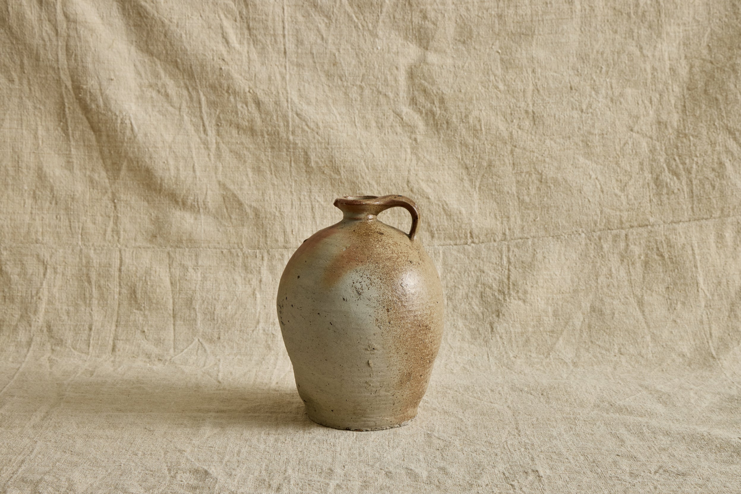 French Stoneware Oil Jug No. 3