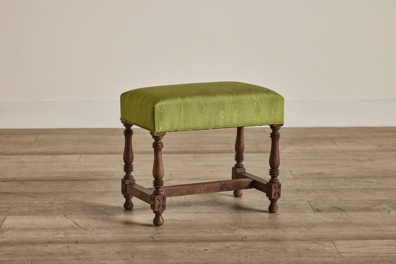 Moire Upholstered Stool (LA)