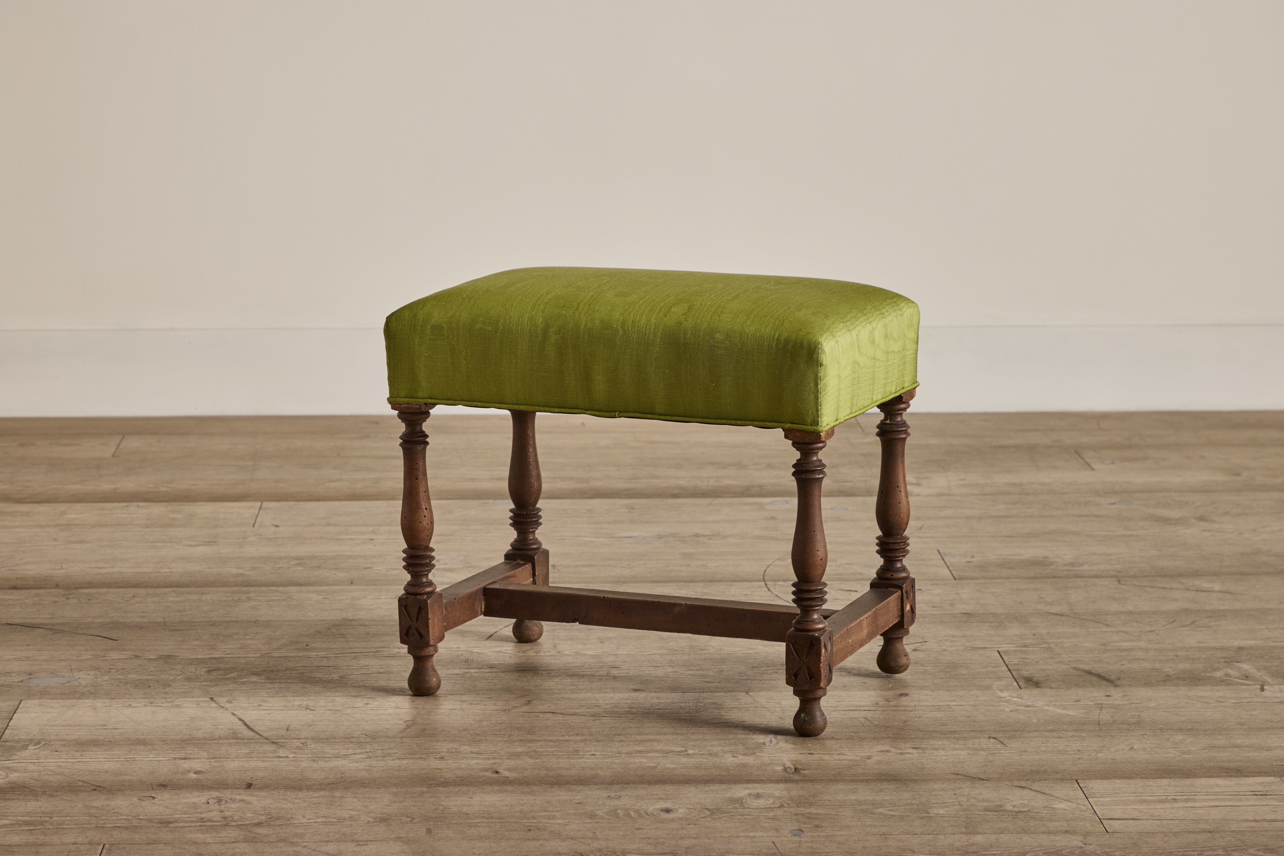 Moire Upholstered Stool (LA)