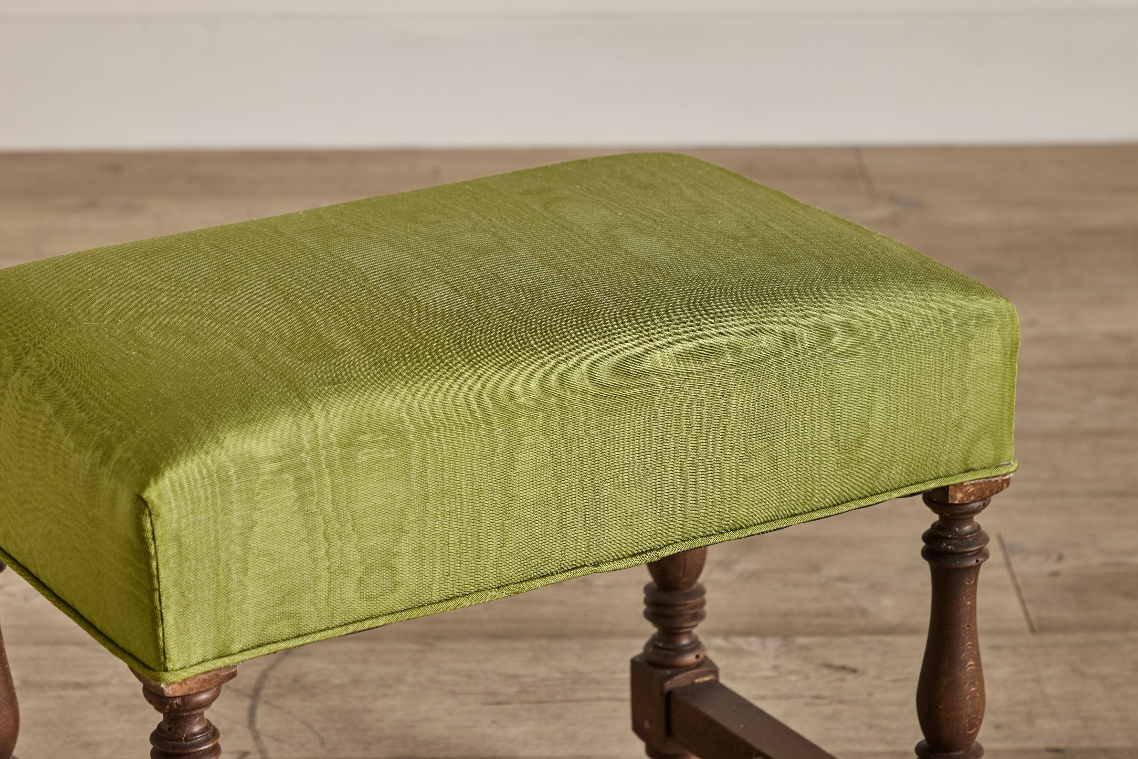 Moire Upholstered Stool (LA)