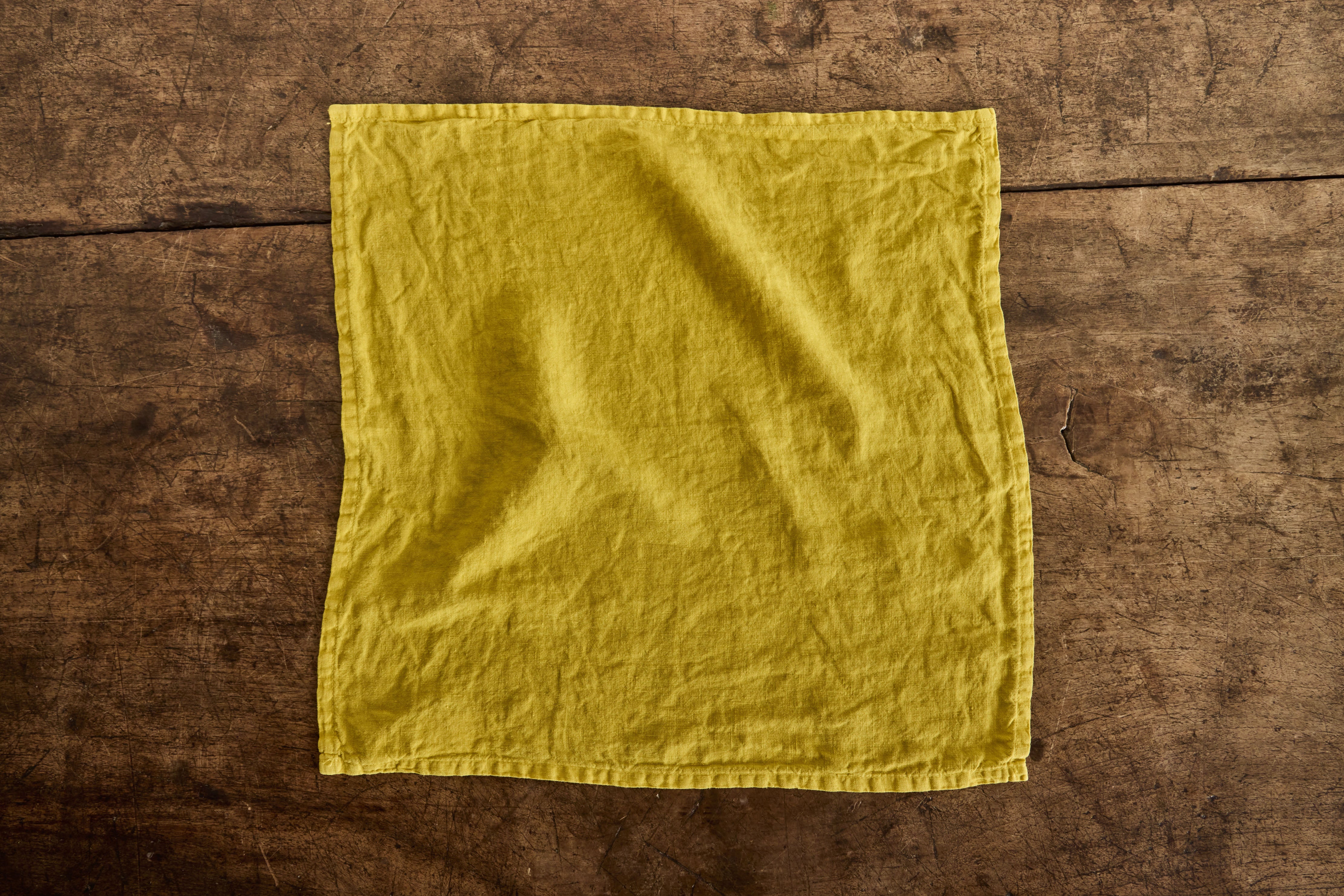 Once Milano Linen Napkins, Citron