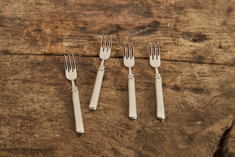 Match Pewter, Set of 4 Cocktail Forks