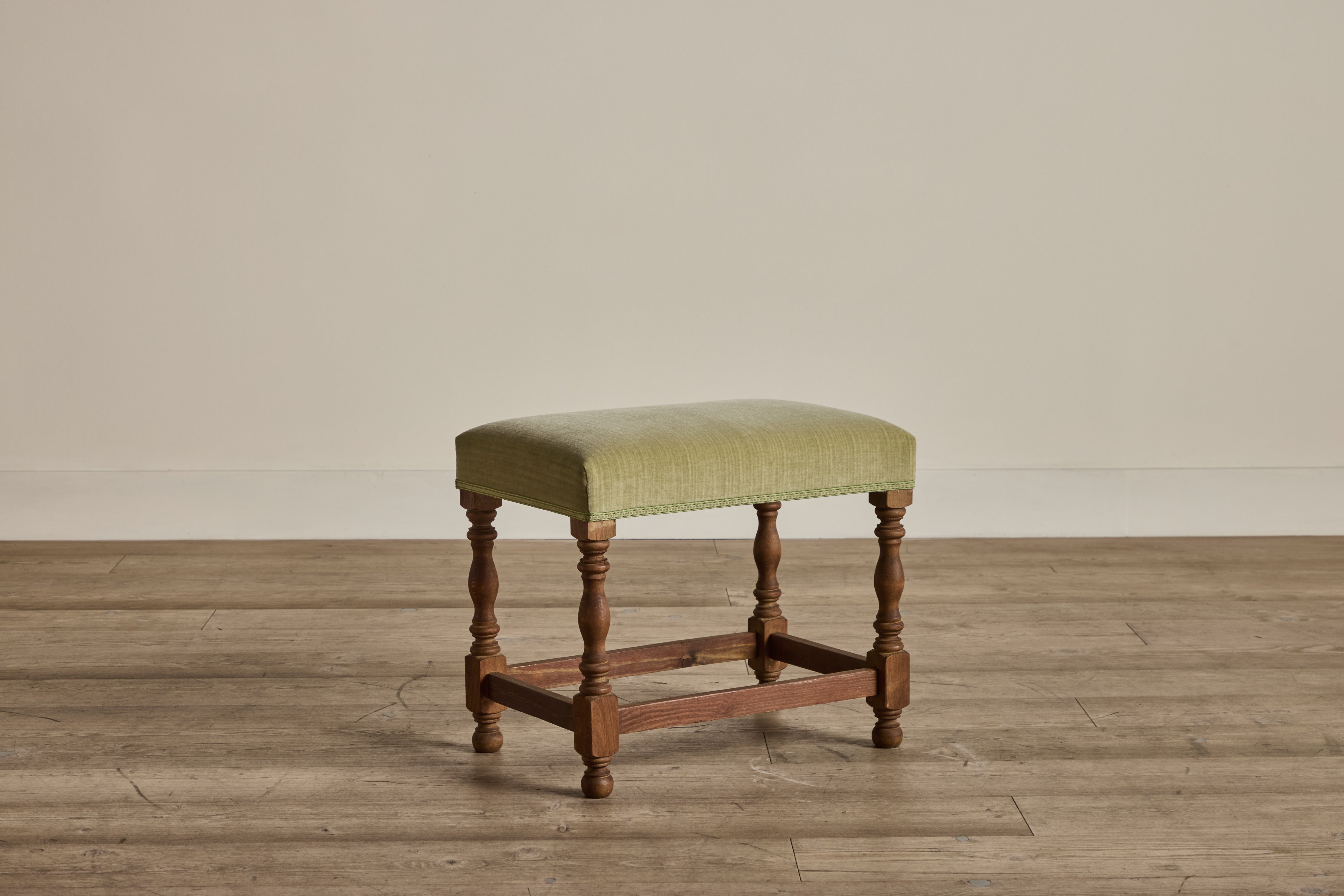 Velvet Upholstered Stool (LA)