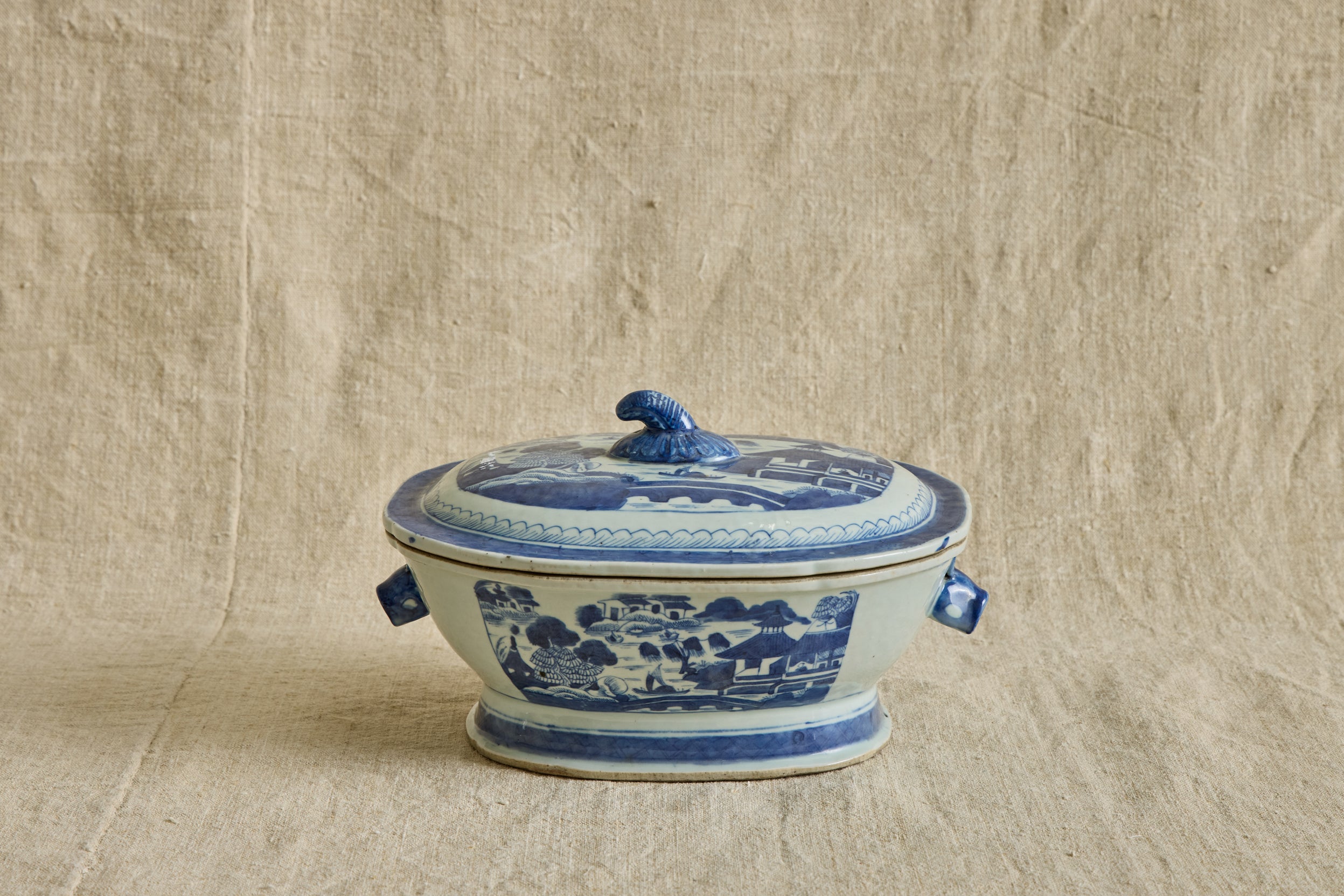 Canton Porcelain Soup Tureen