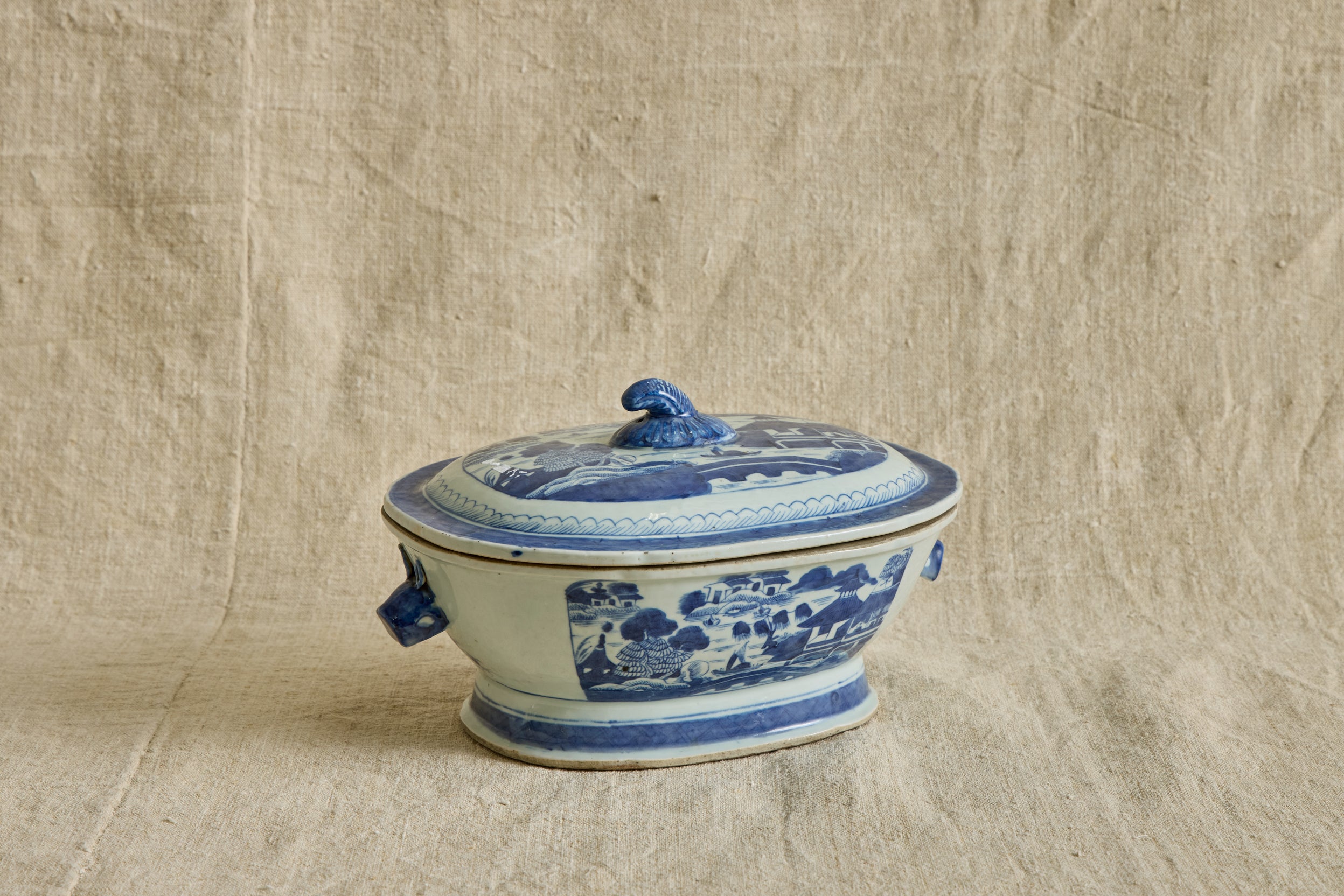 Canton Porcelain Soup Tureen