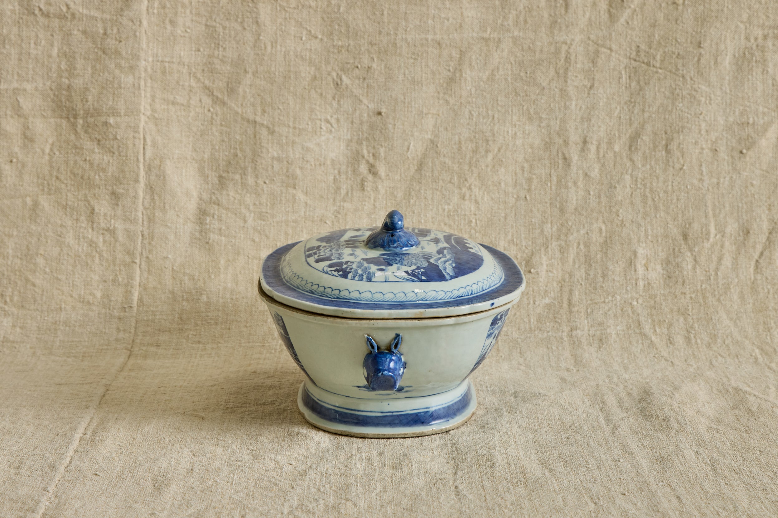Canton Porcelain Soup Tureen