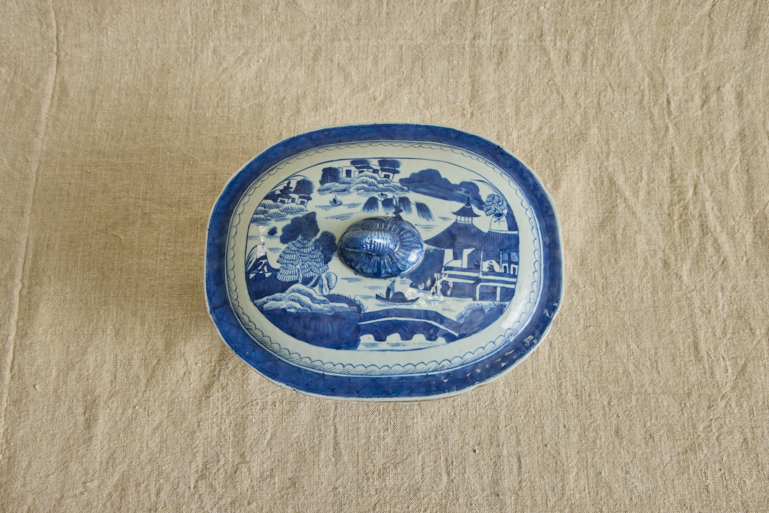 Canton Porcelain Soup Tureen