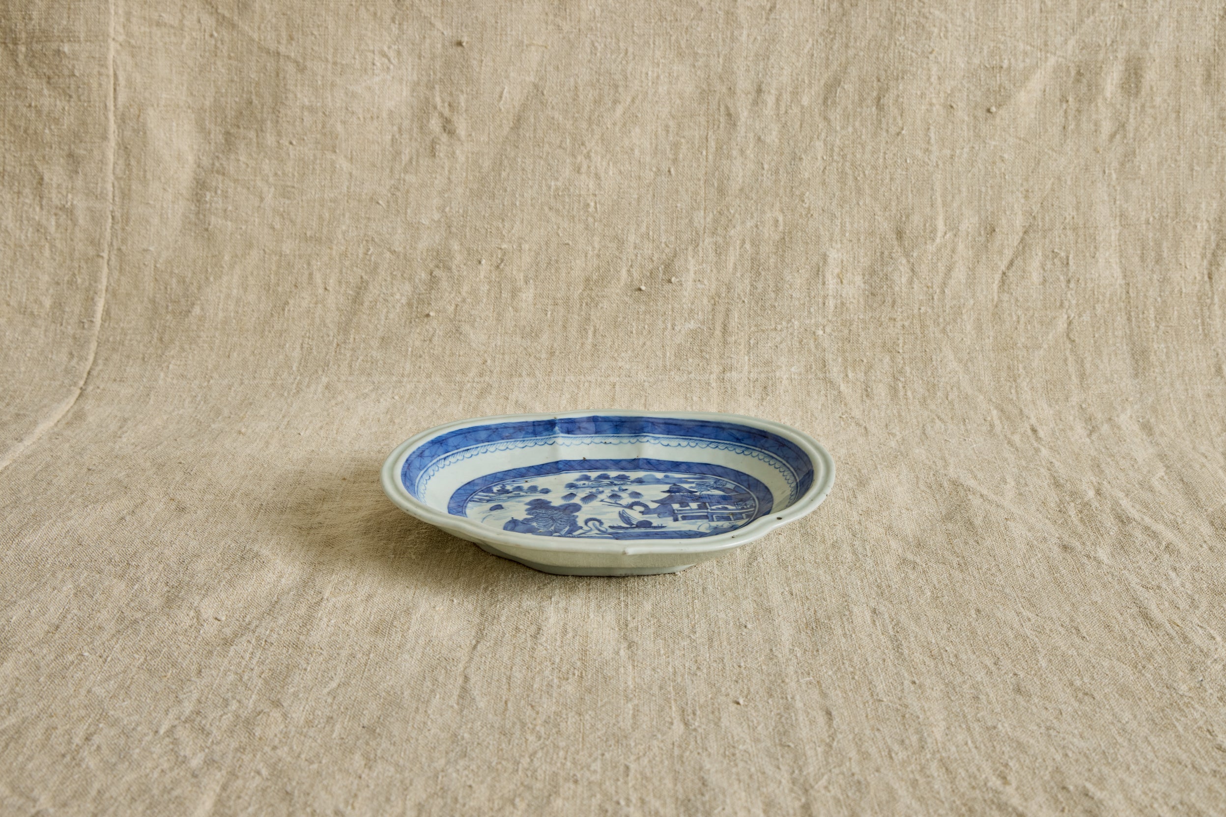 Canton Porcelain Oval Platter