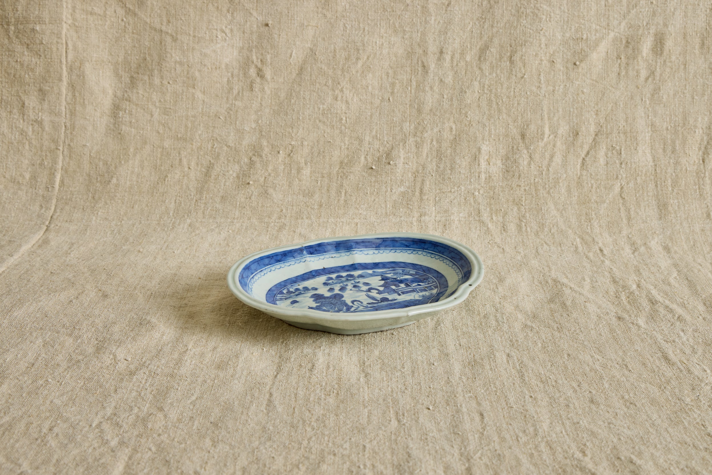 Canton Porcelain Oval Platter
