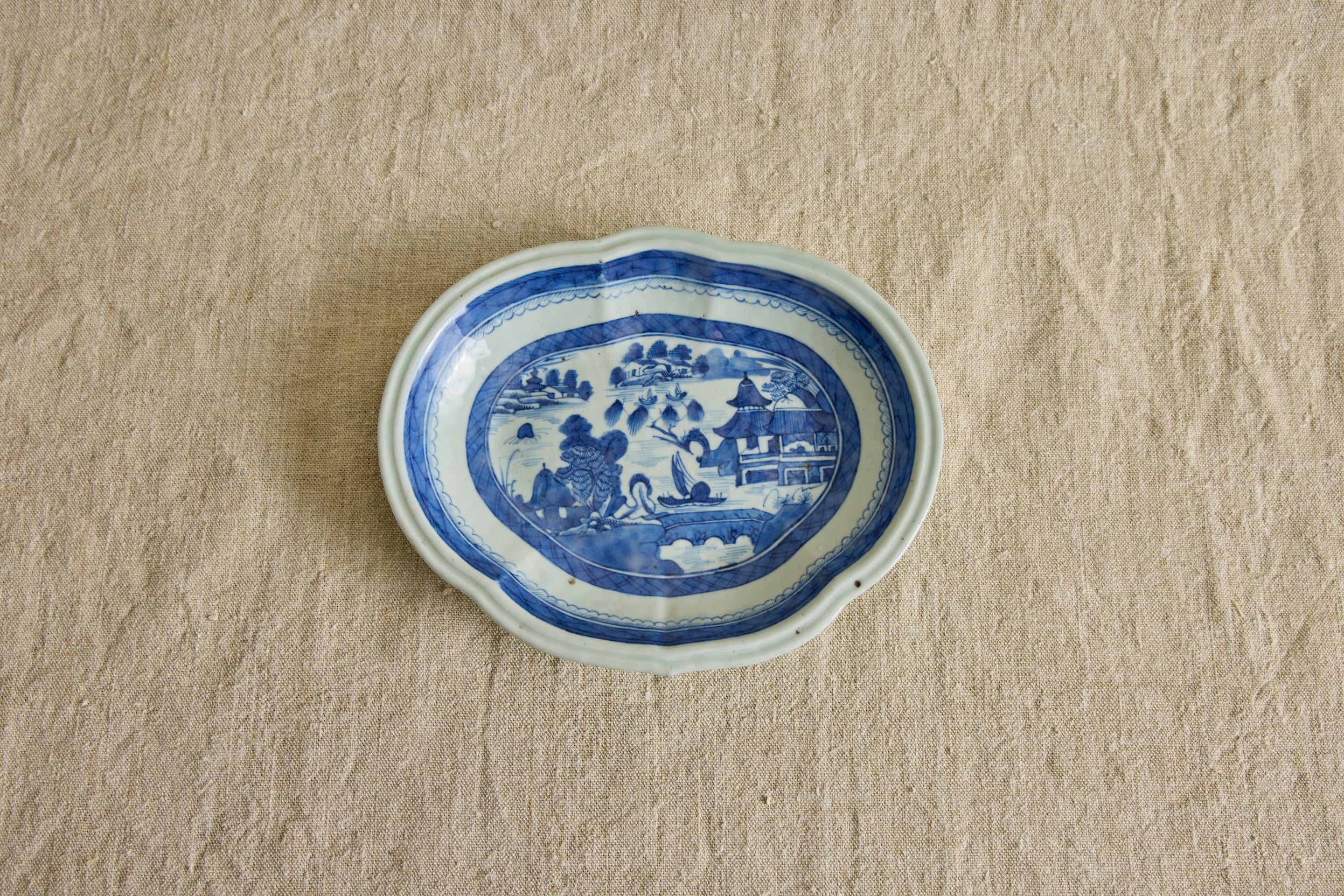 Canton Porcelain Oval Platter