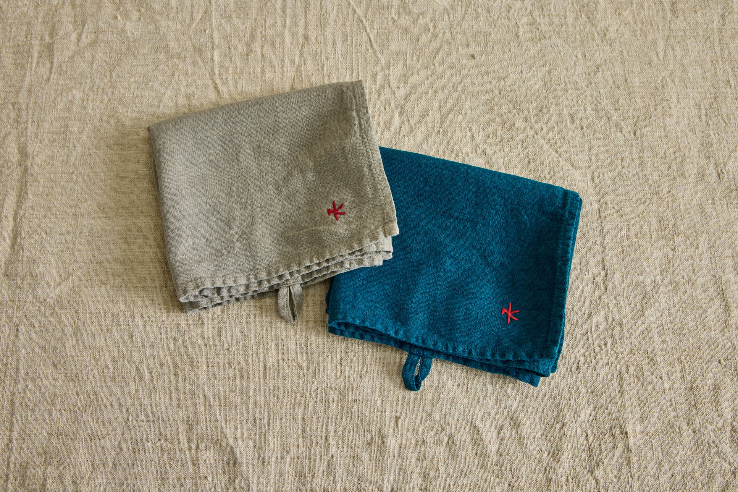 Linen Dish Towel in Mushroom