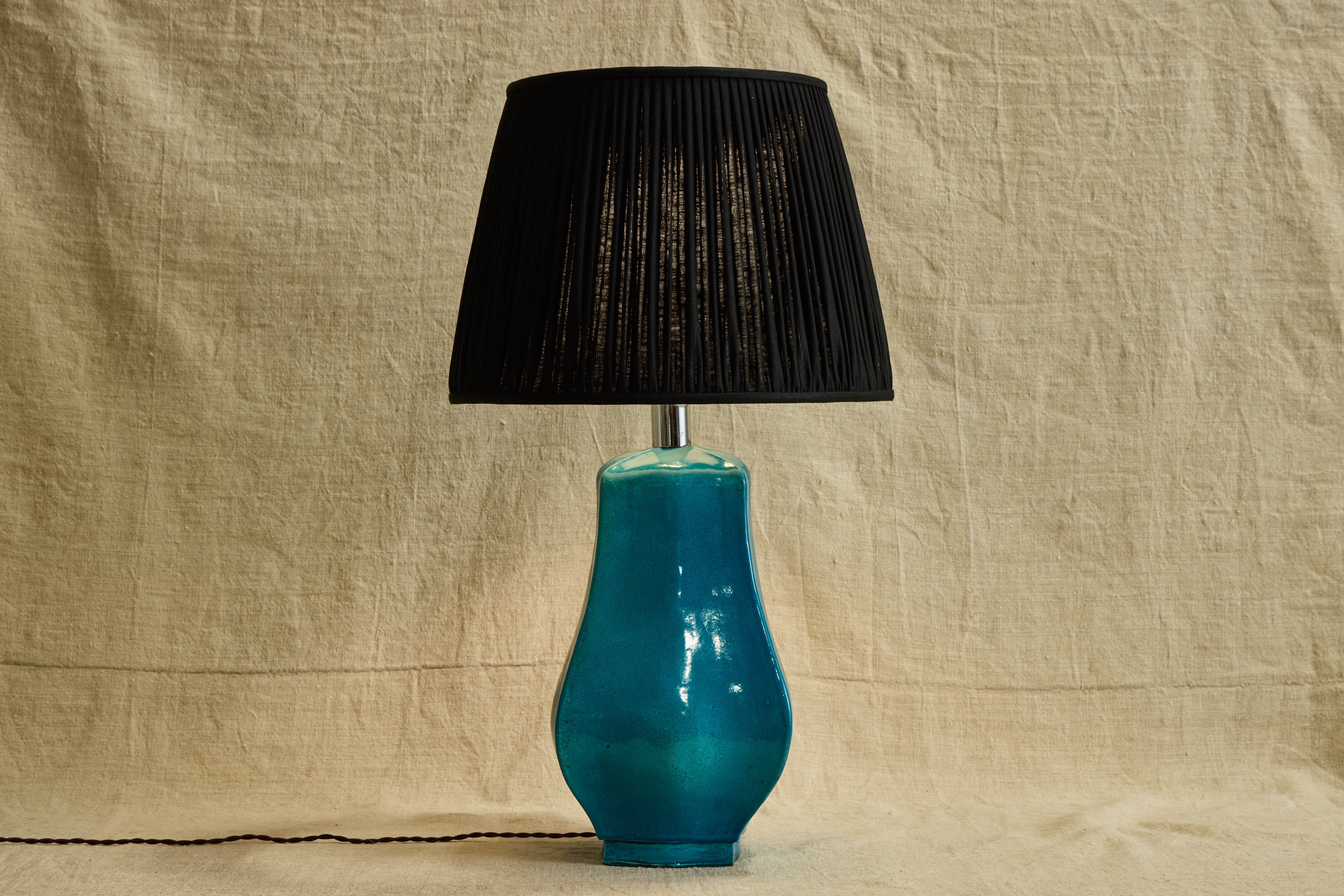 Blue Ceramic Table Lamp