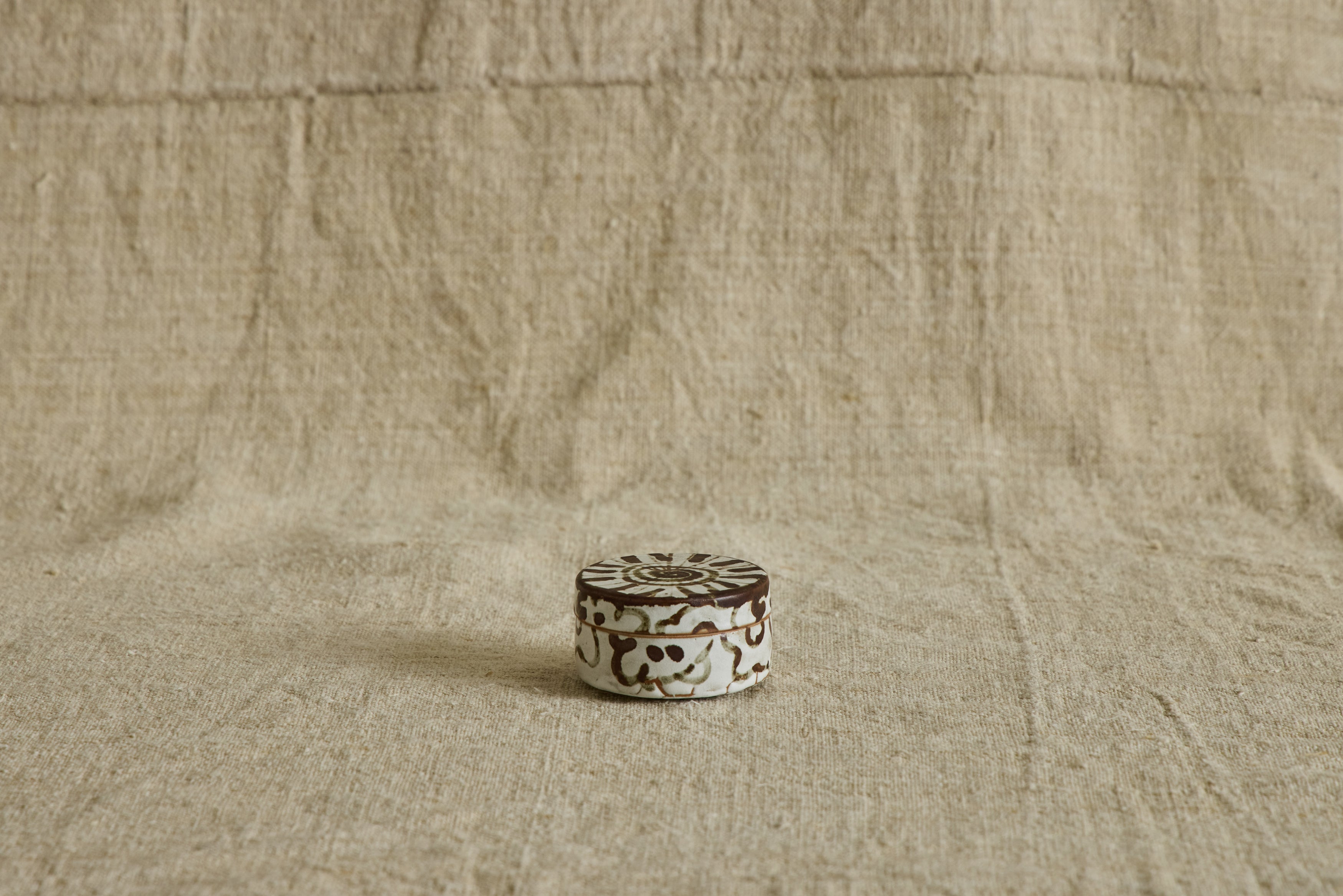 Ceramic Floral Kogo, Incense Holder