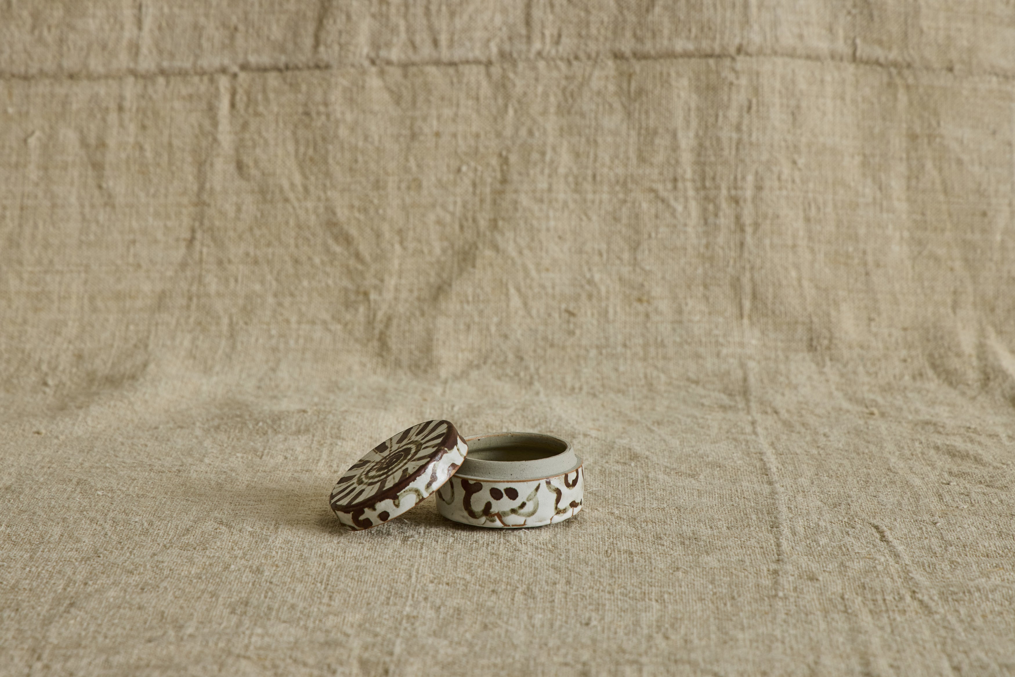 Ceramic Floral Kogo, Incense Holder