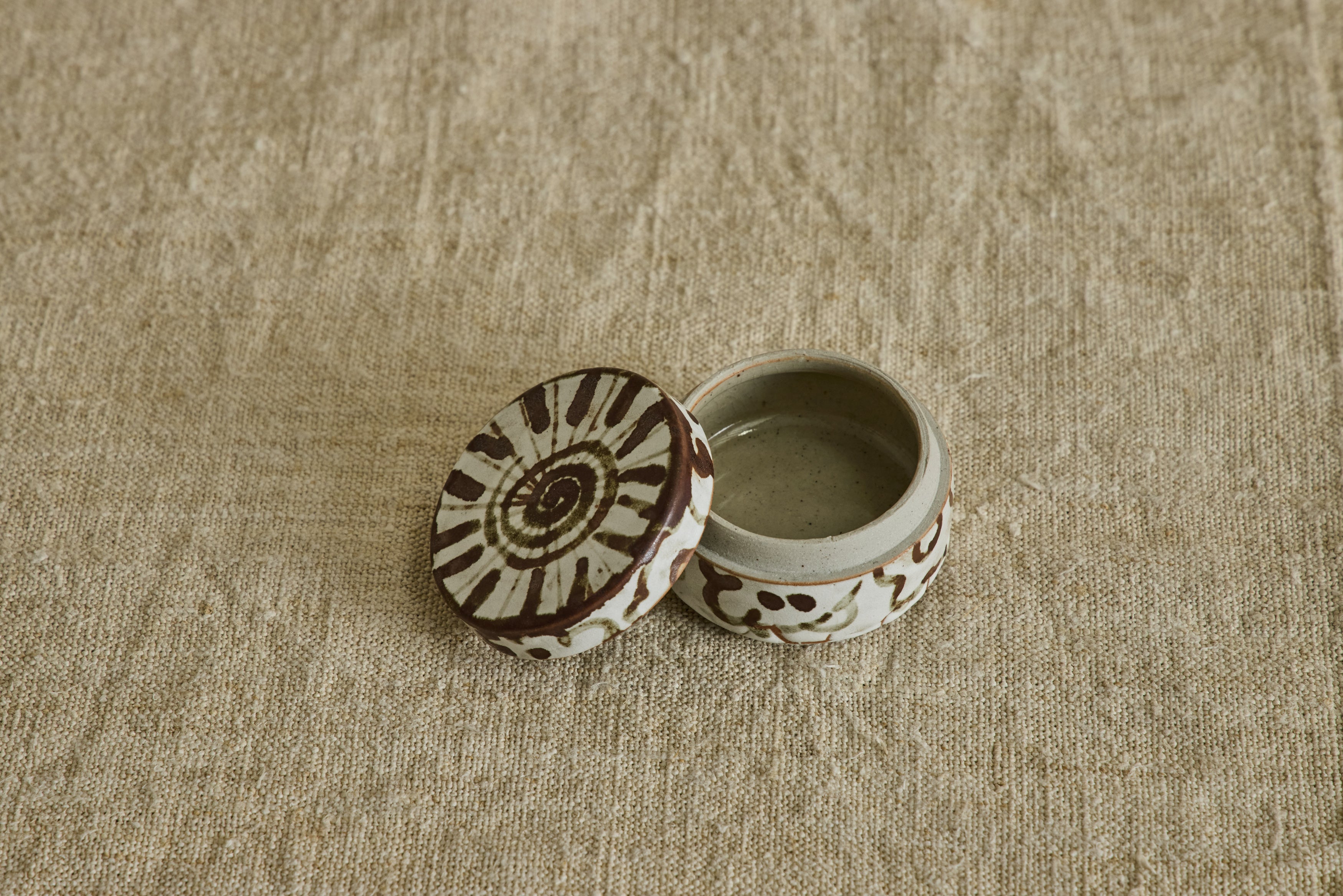 Ceramic Floral Kogo, Incense Holder