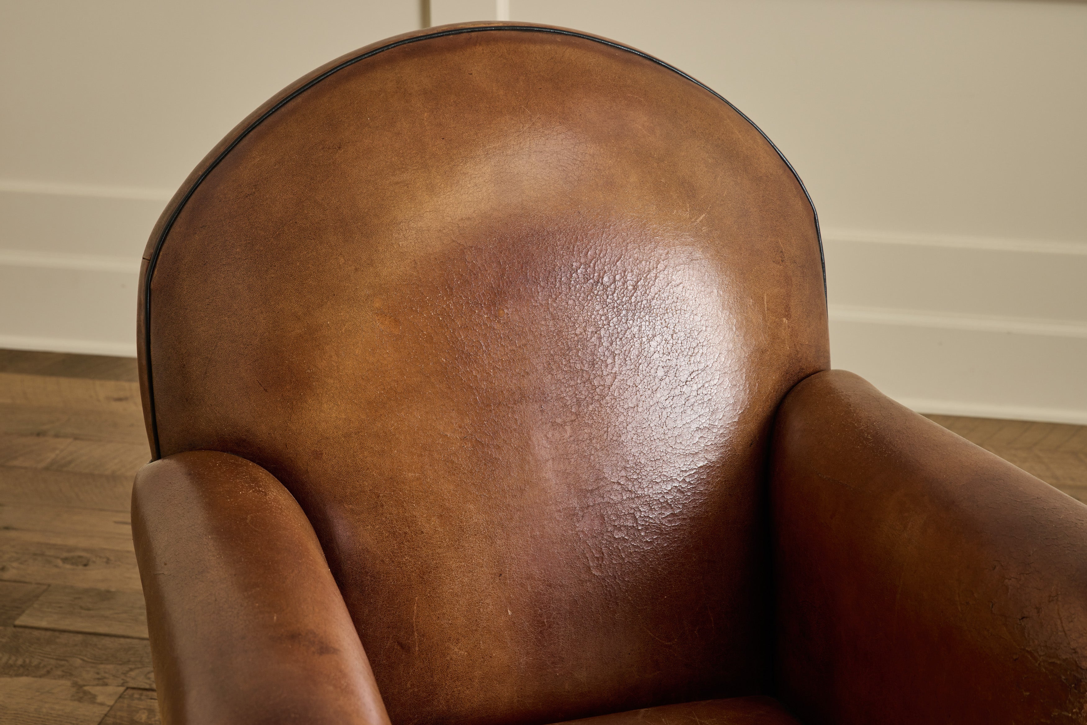Pair of Leather Club Chairs