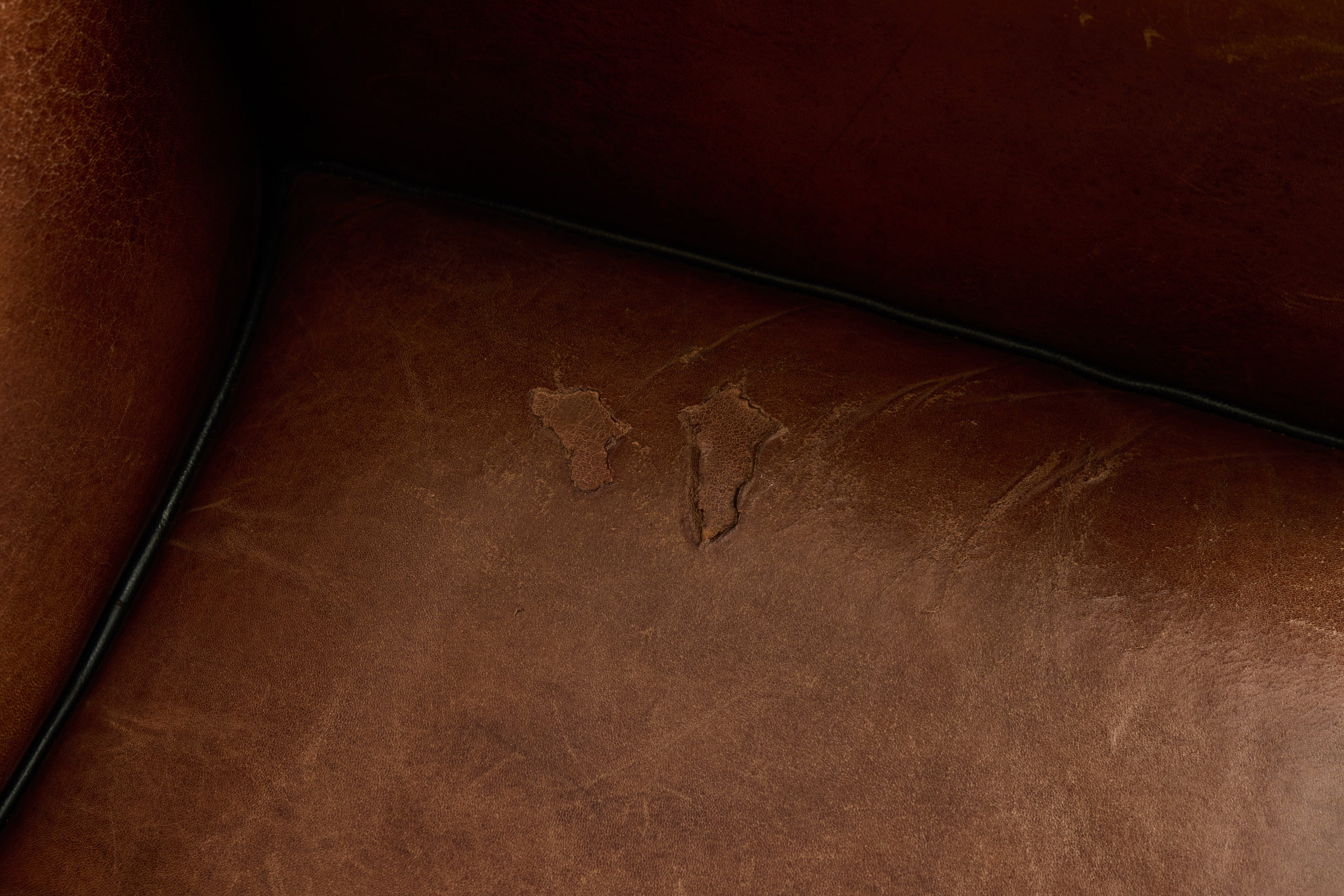 Pair of Leather Club Chairs