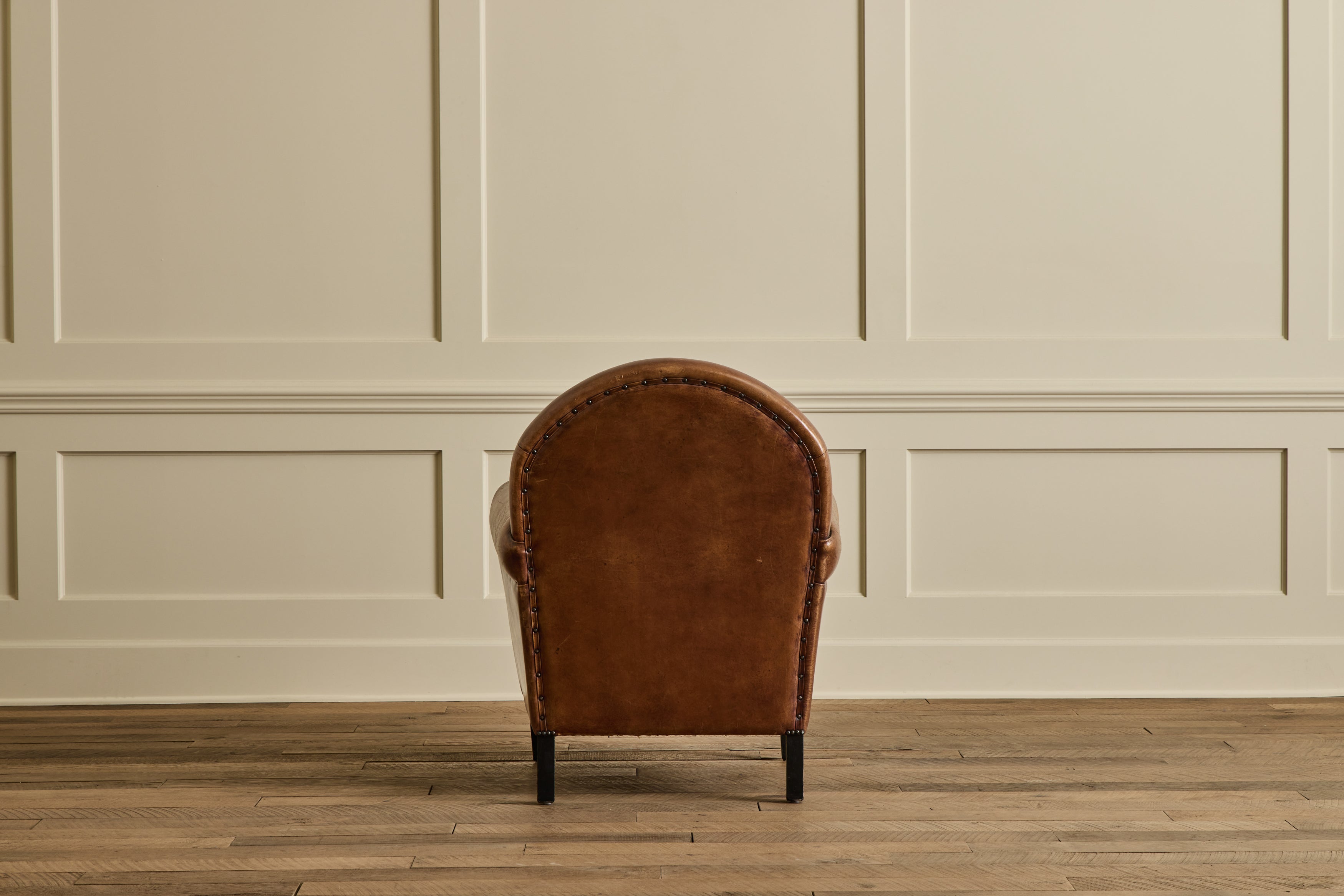 Pair of Leather Club Chairs