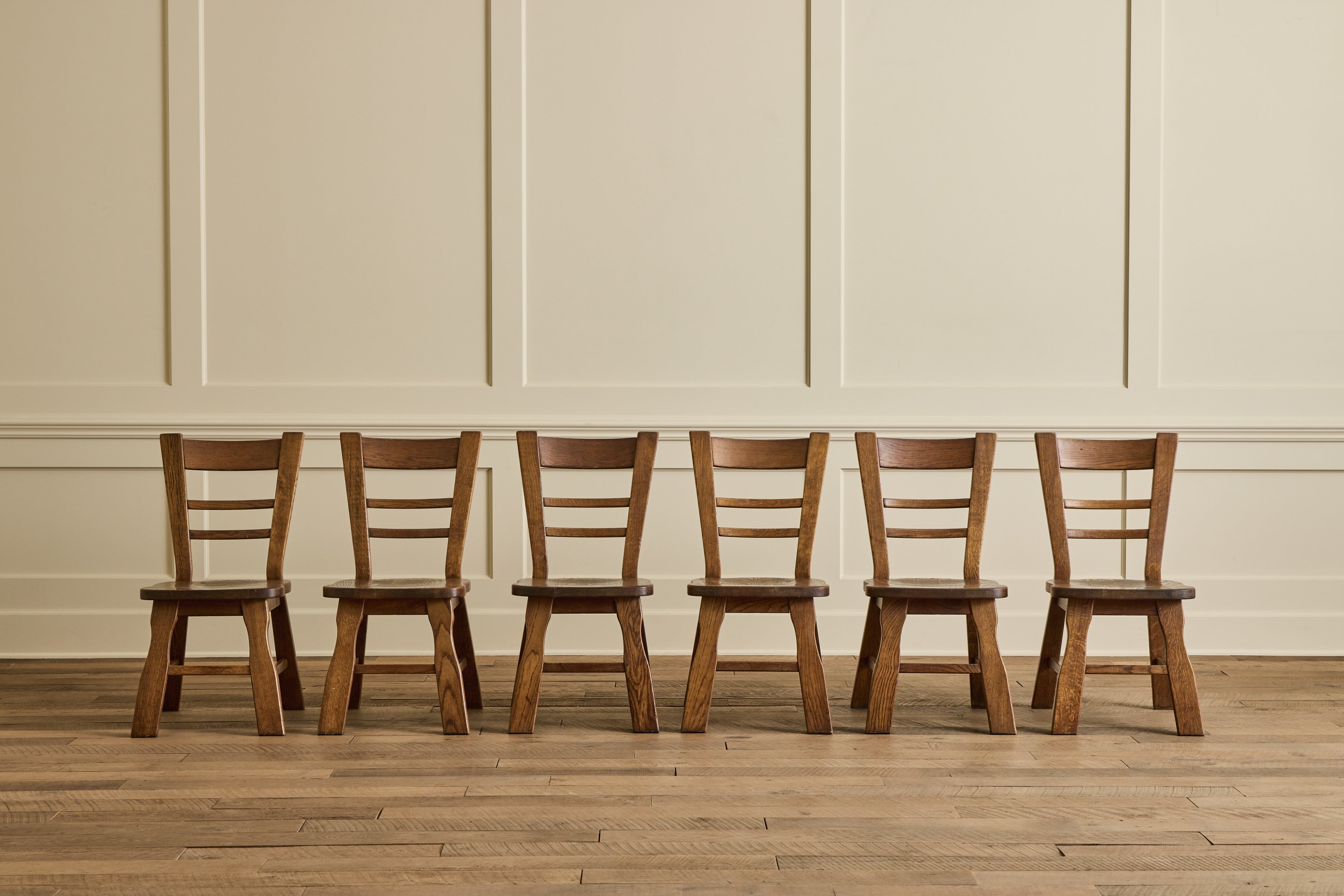 Set of 6 Brutalist Chairs
