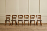 Set of 6 Brutalist Chairs