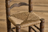 Set of 6 Dudouyt Rush Seat Chairs