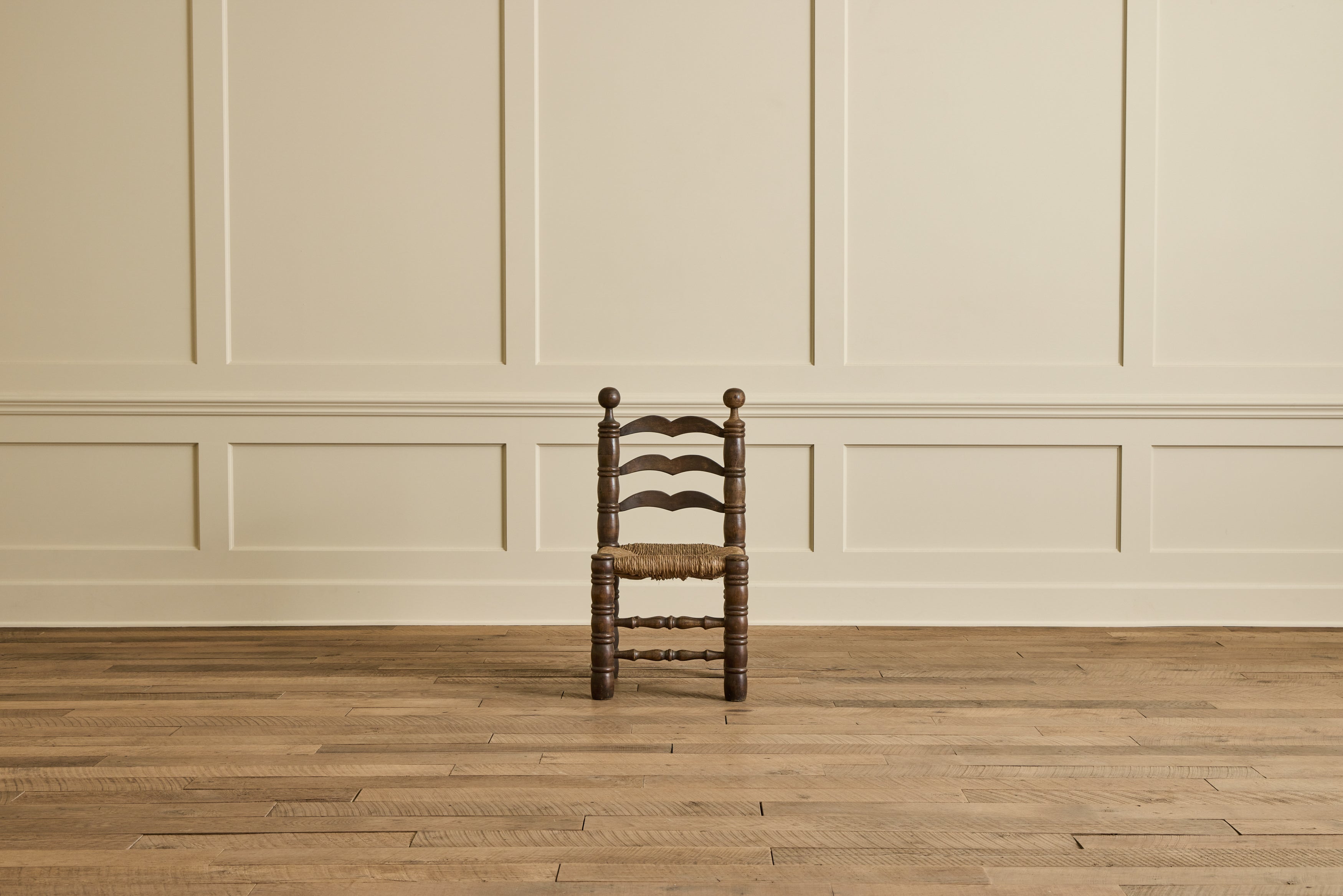 Set of 6 Dudouyt Rush Seat Chairs