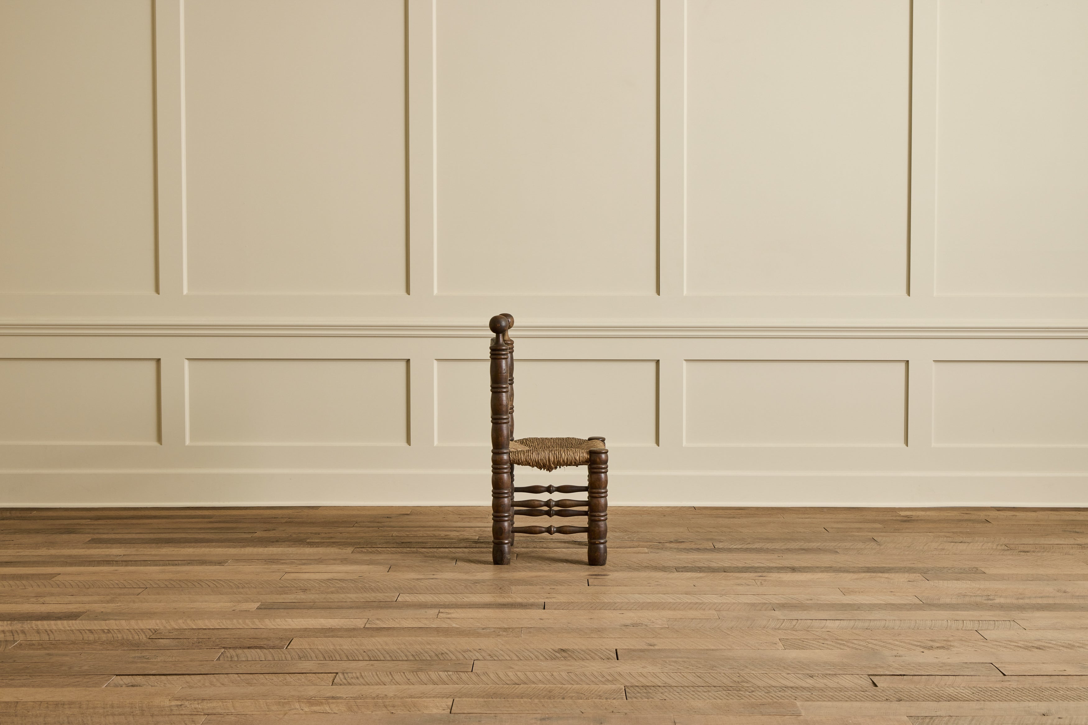 Set of 6 Dudouyt Rush Seat Chairs