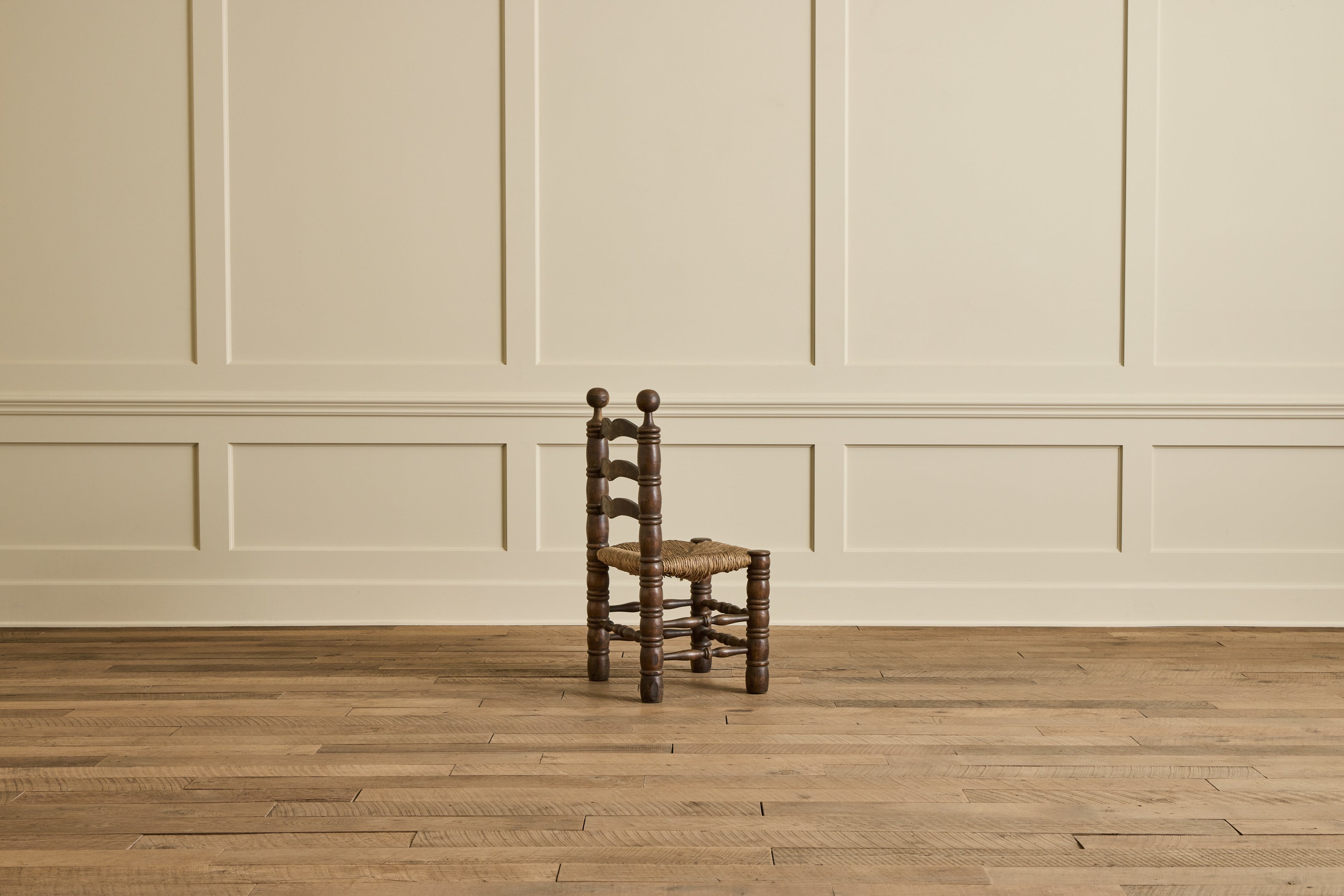 Set of 6 Dudouyt Rush Seat Chairs