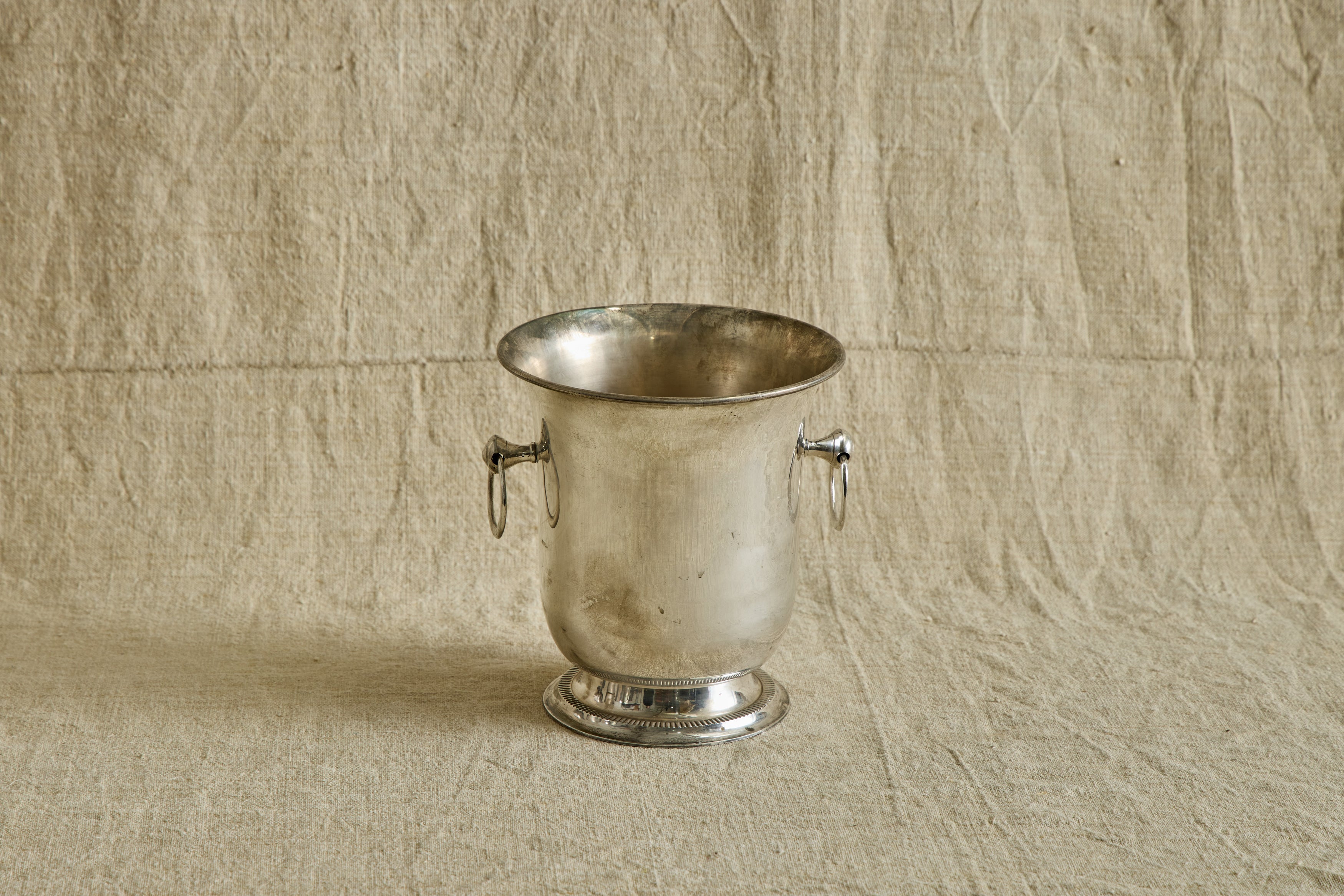 Silver Etched Ice Bucket