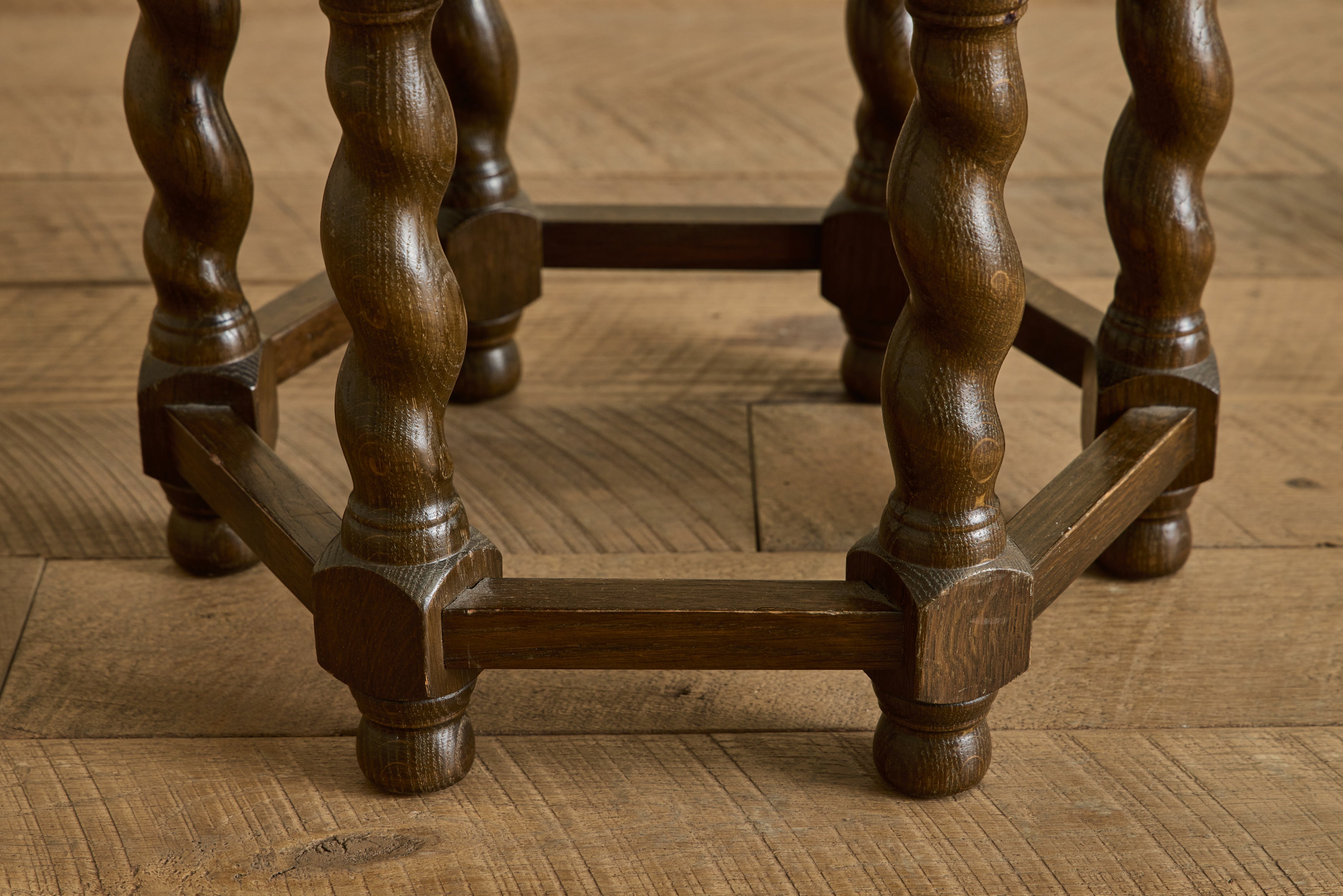 Danish Turned Leg Stool