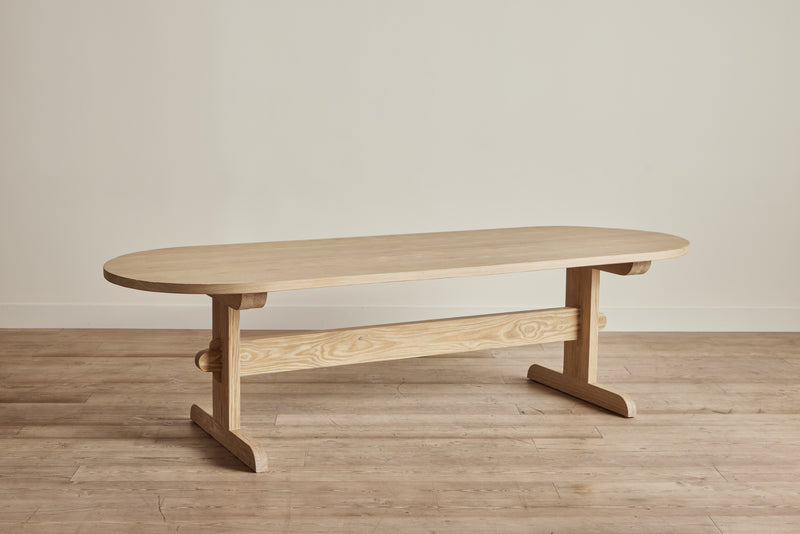 Nickey Kehoe Trestle Dining Table, Oval