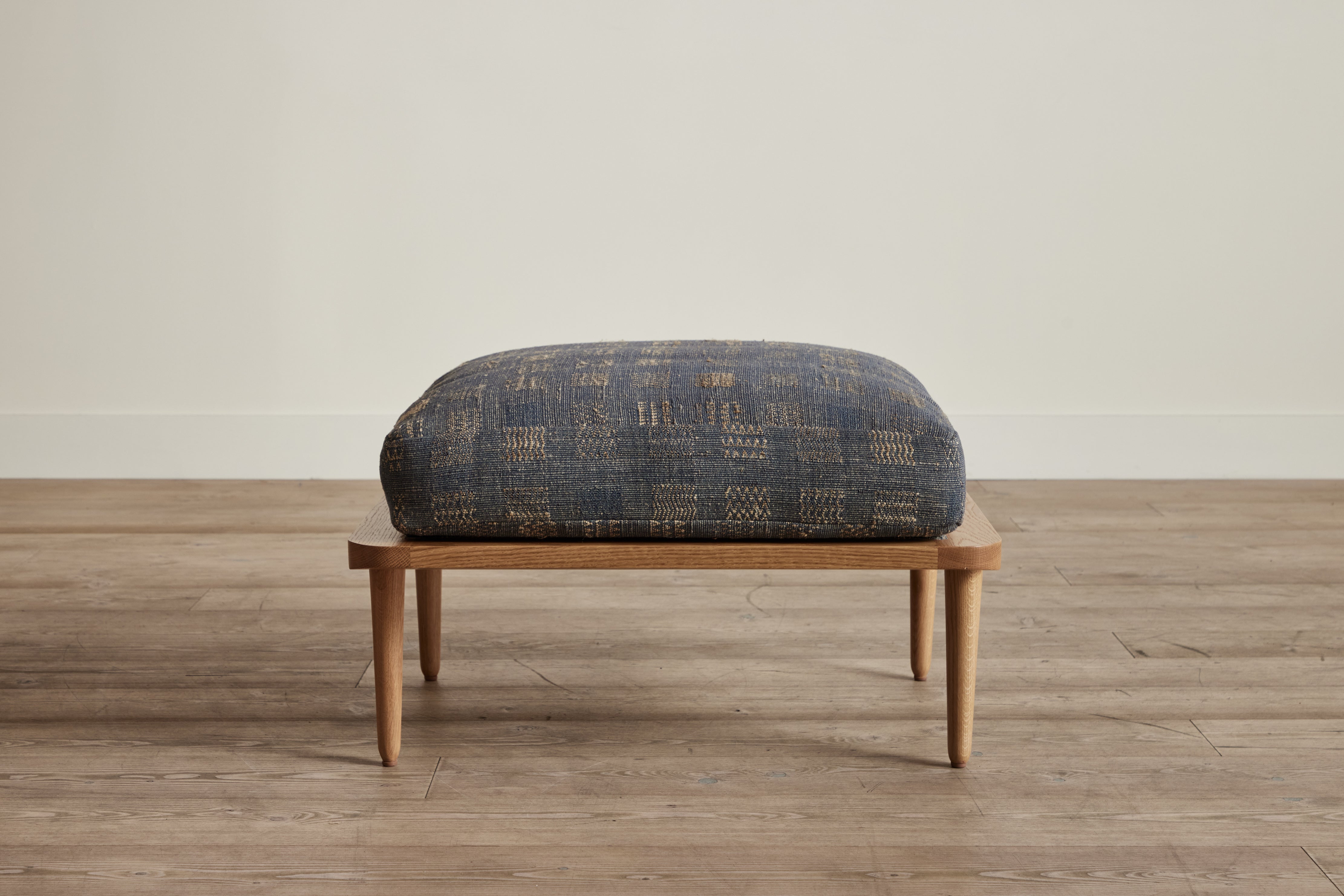 Spindle Back Ottoman