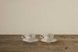 William Teacup & Saucer, Set of 2