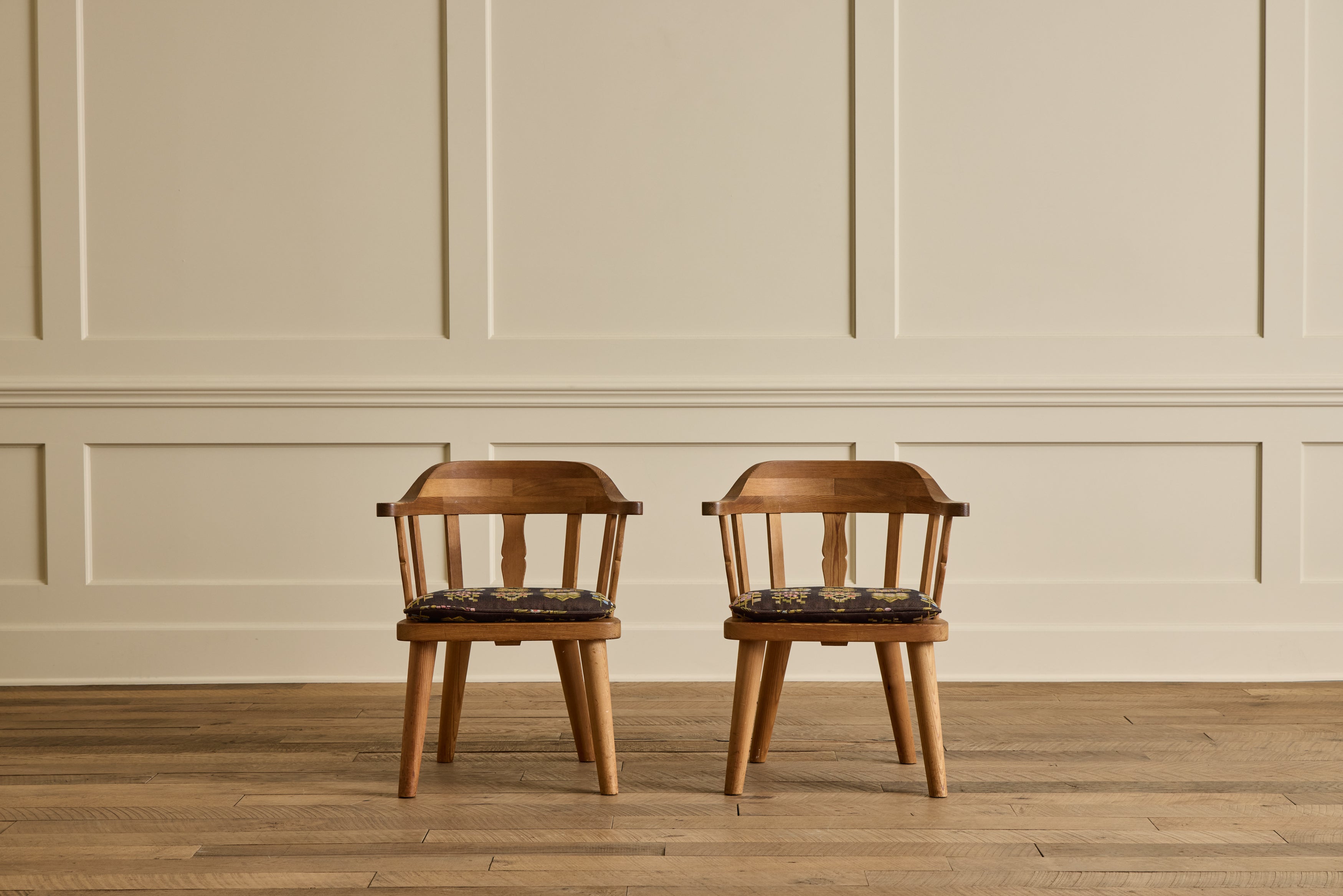 Pair of Krogenas Pine Armchairs
