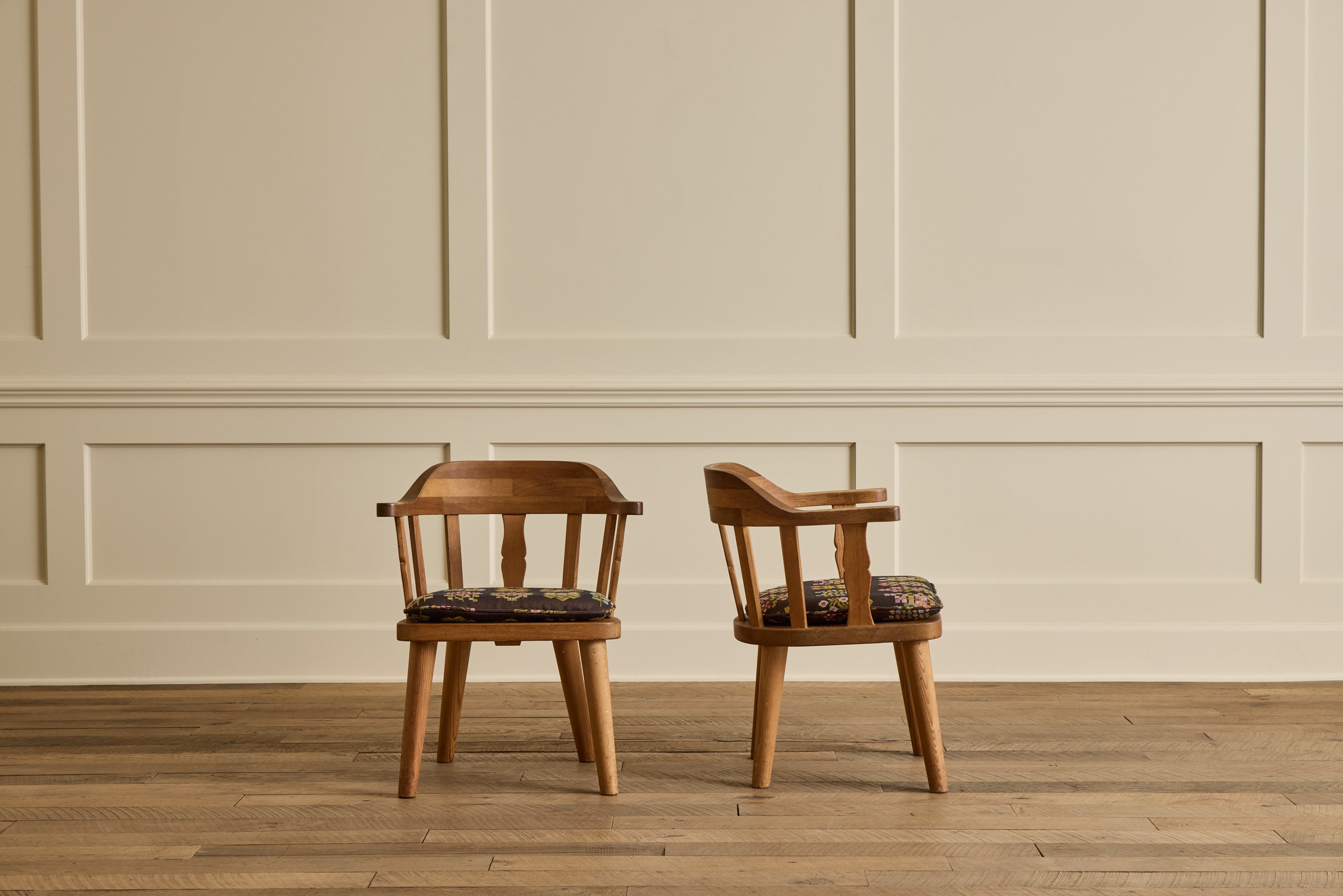 Pair of Krogenas Pine Armchairs
