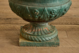 Pair of 18th Century Green Urns