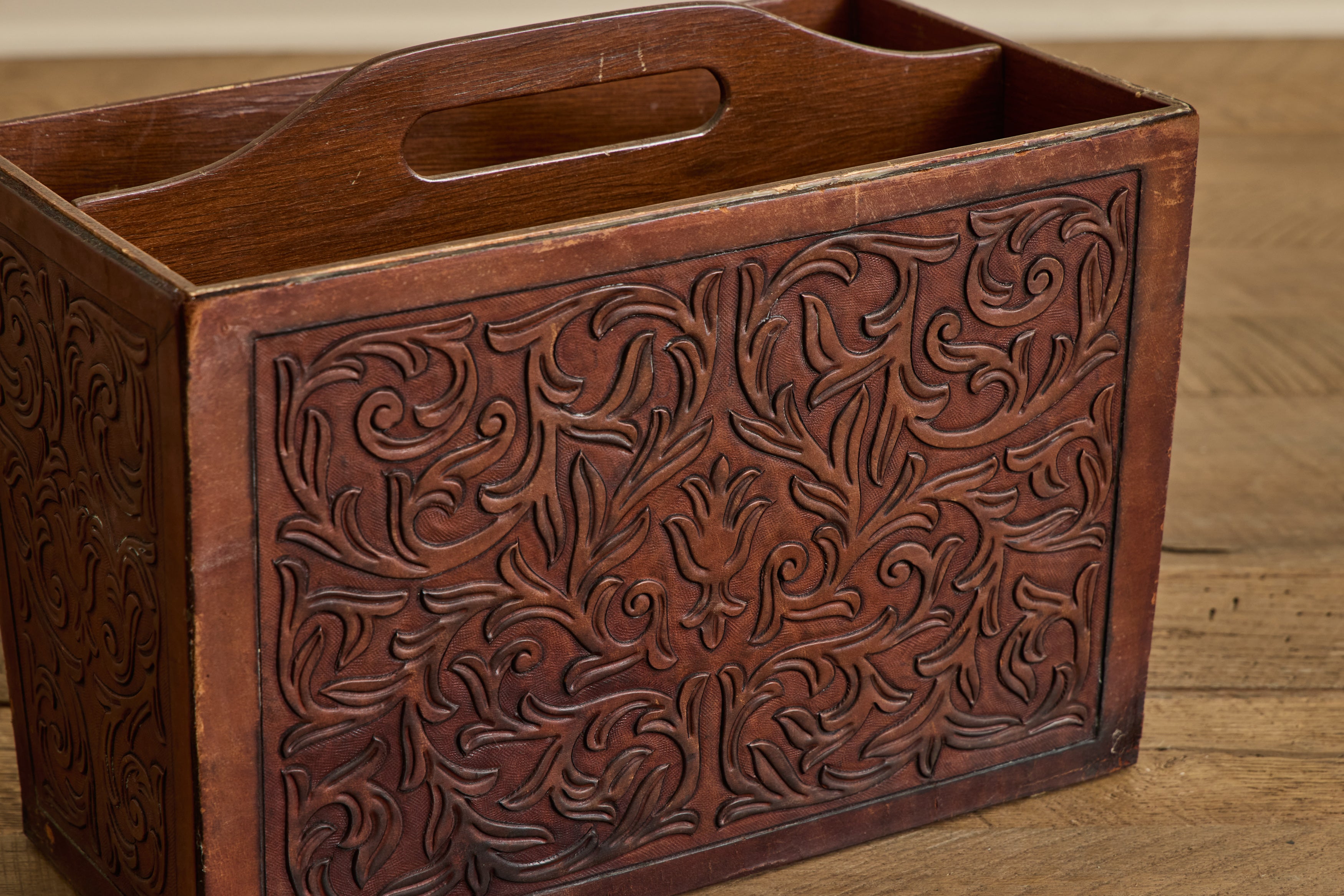 Angel Pazmino Leather Letter Holder