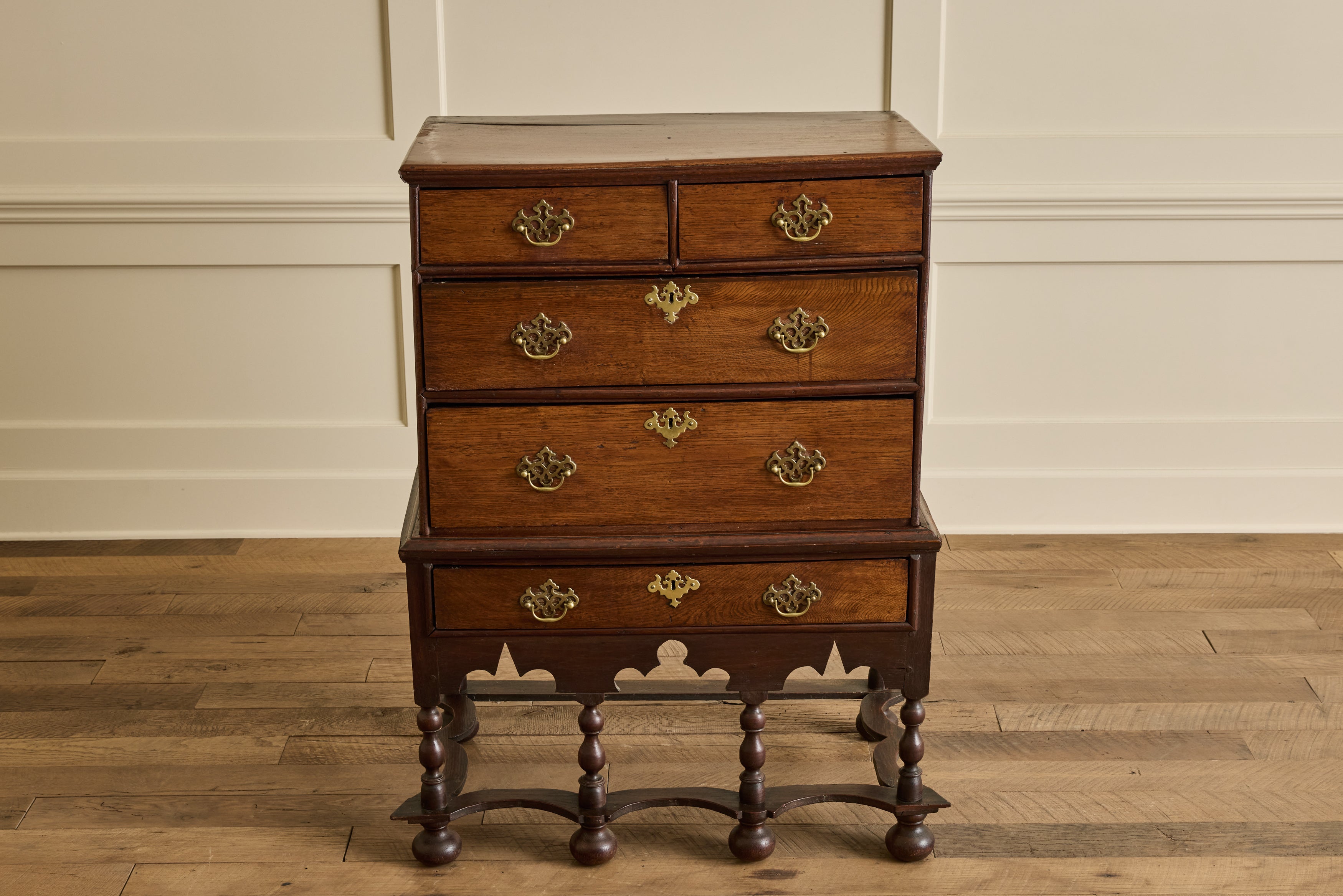 17th Century Oak Highboy