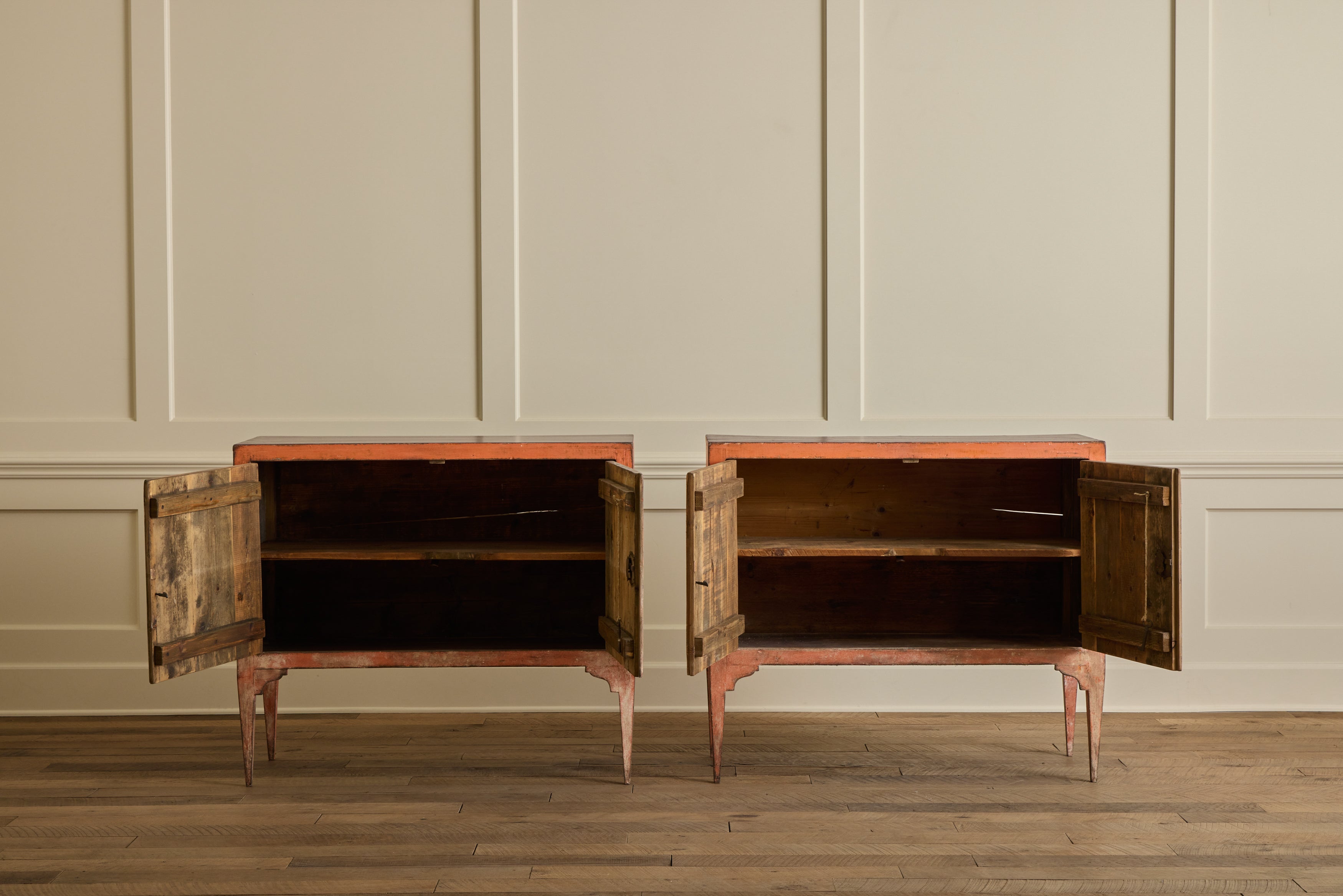 Pair of Italian Painted Cabinets