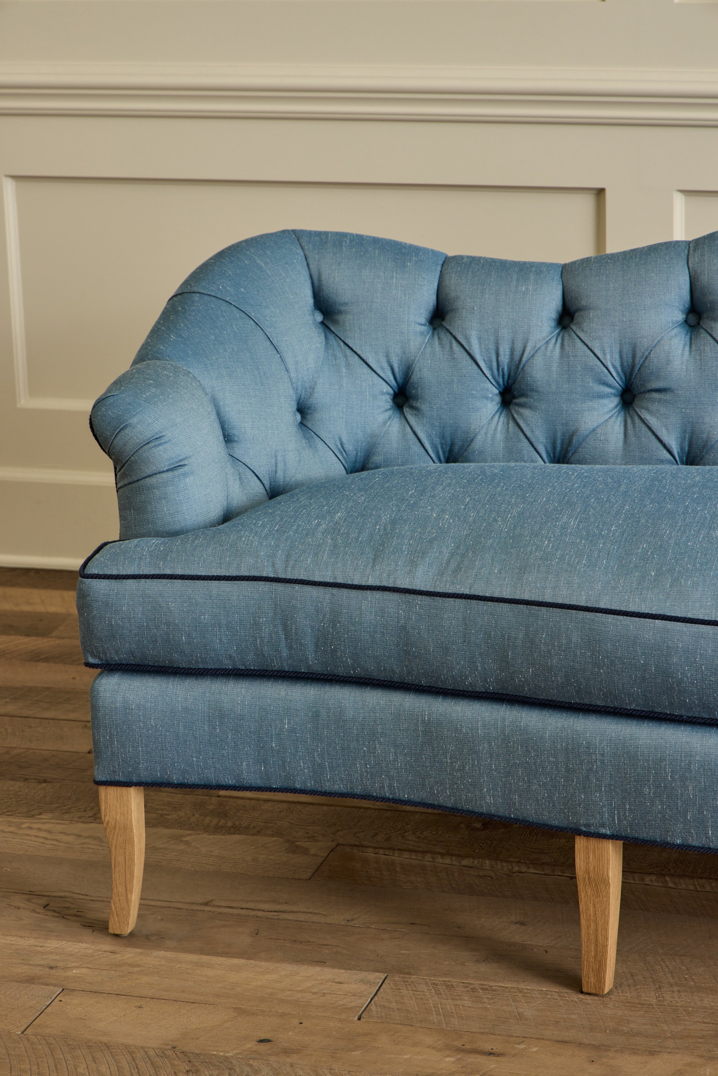 Tufted Camelback Sofa