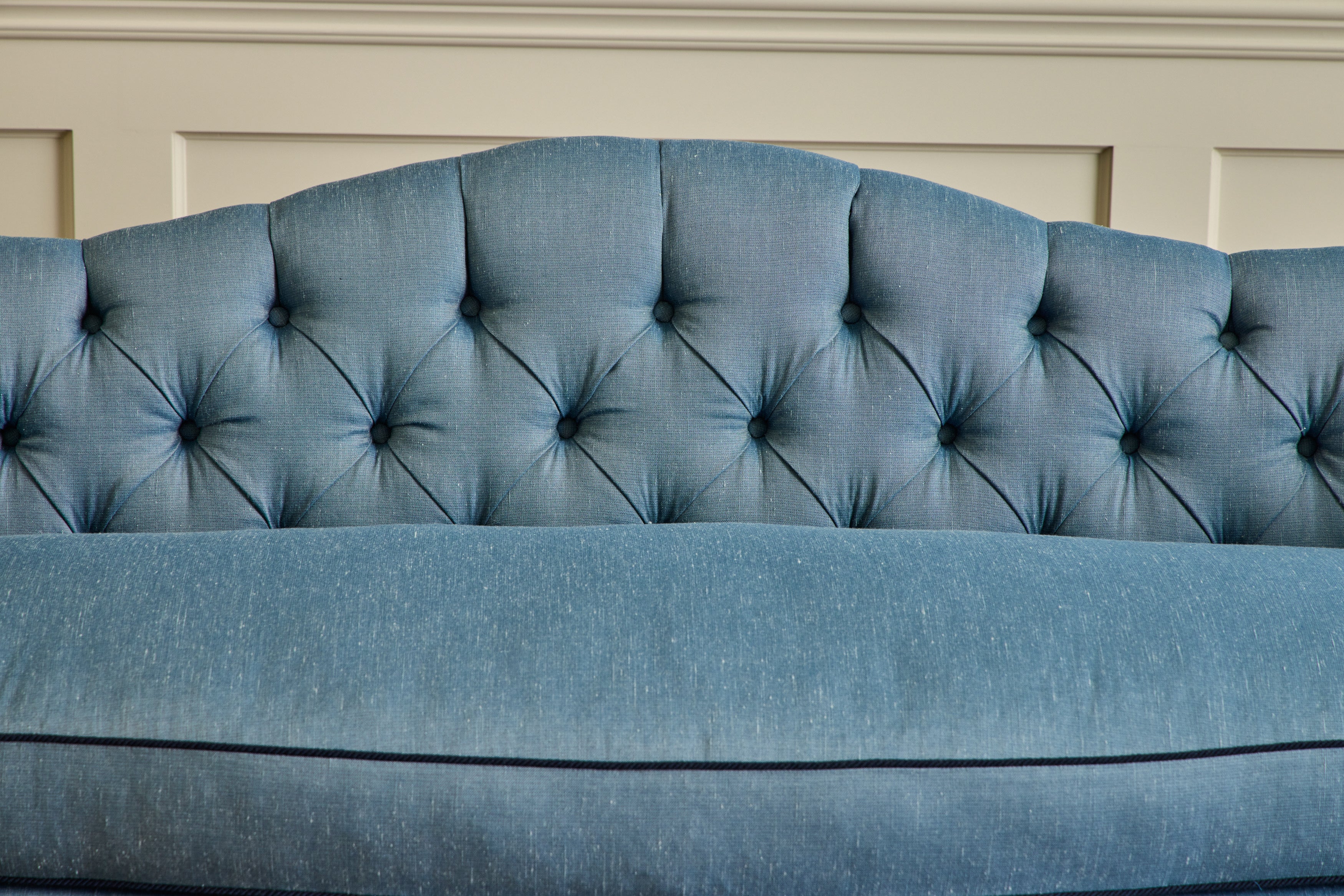 Tufted Camelback Sofa