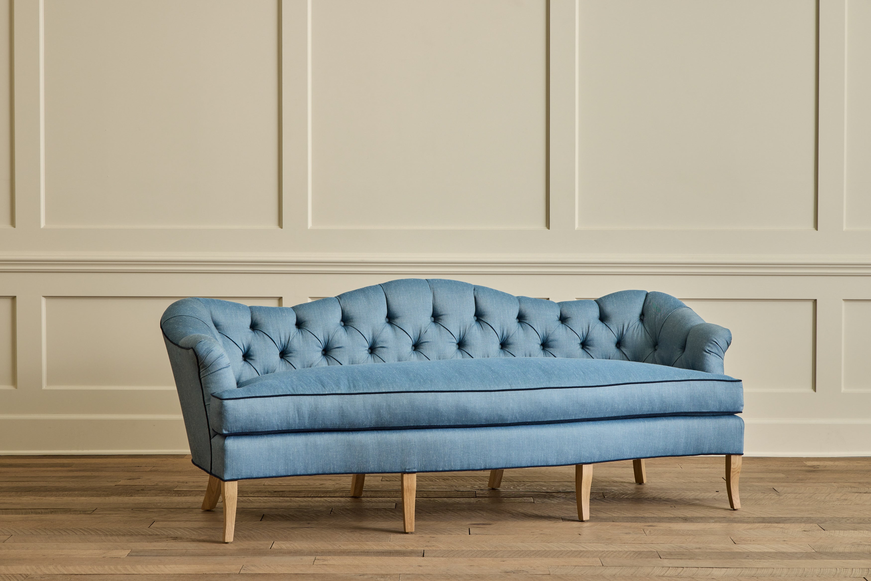 Tufted Camelback Sofa