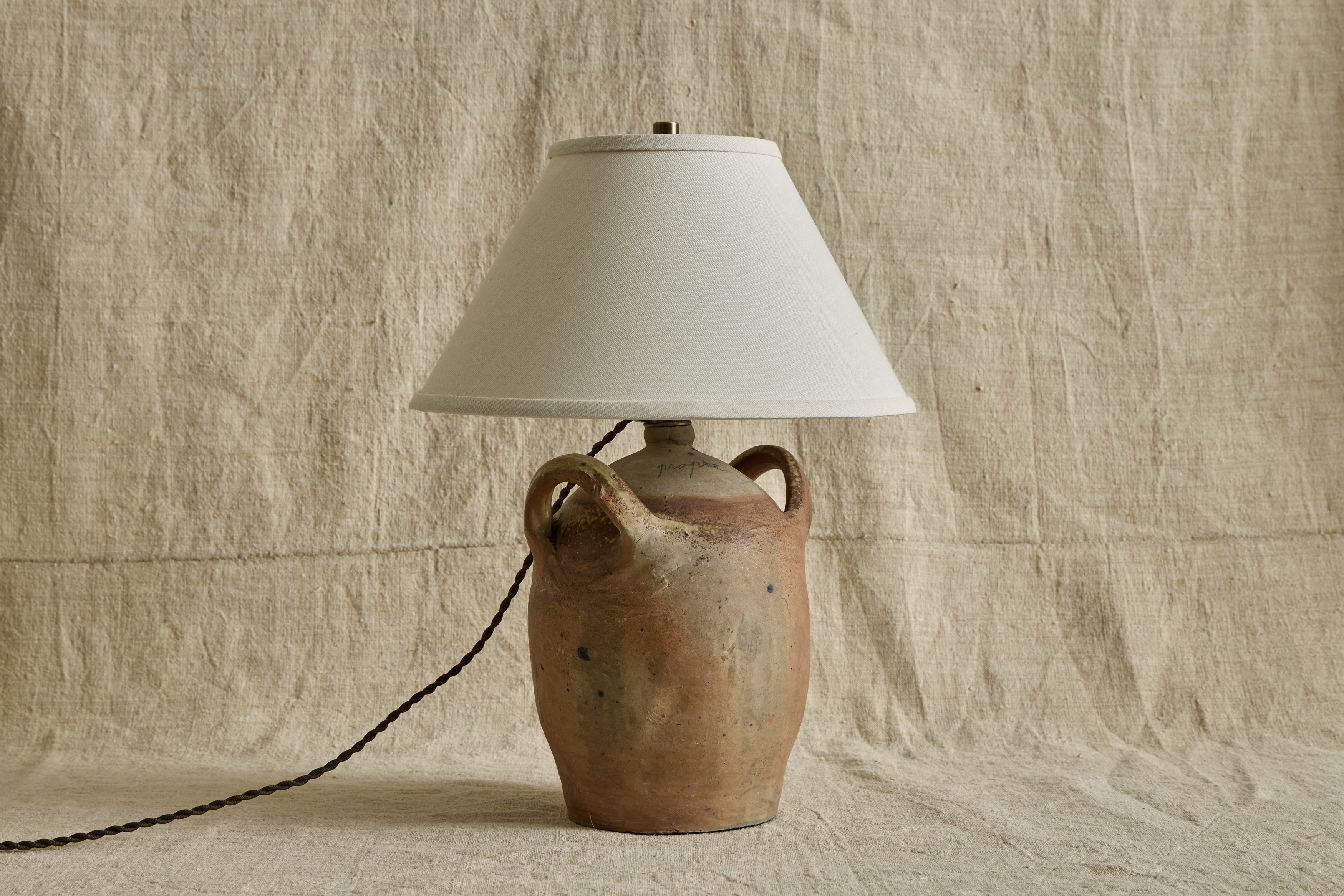 French Stoneware Jug Lamp No. 4